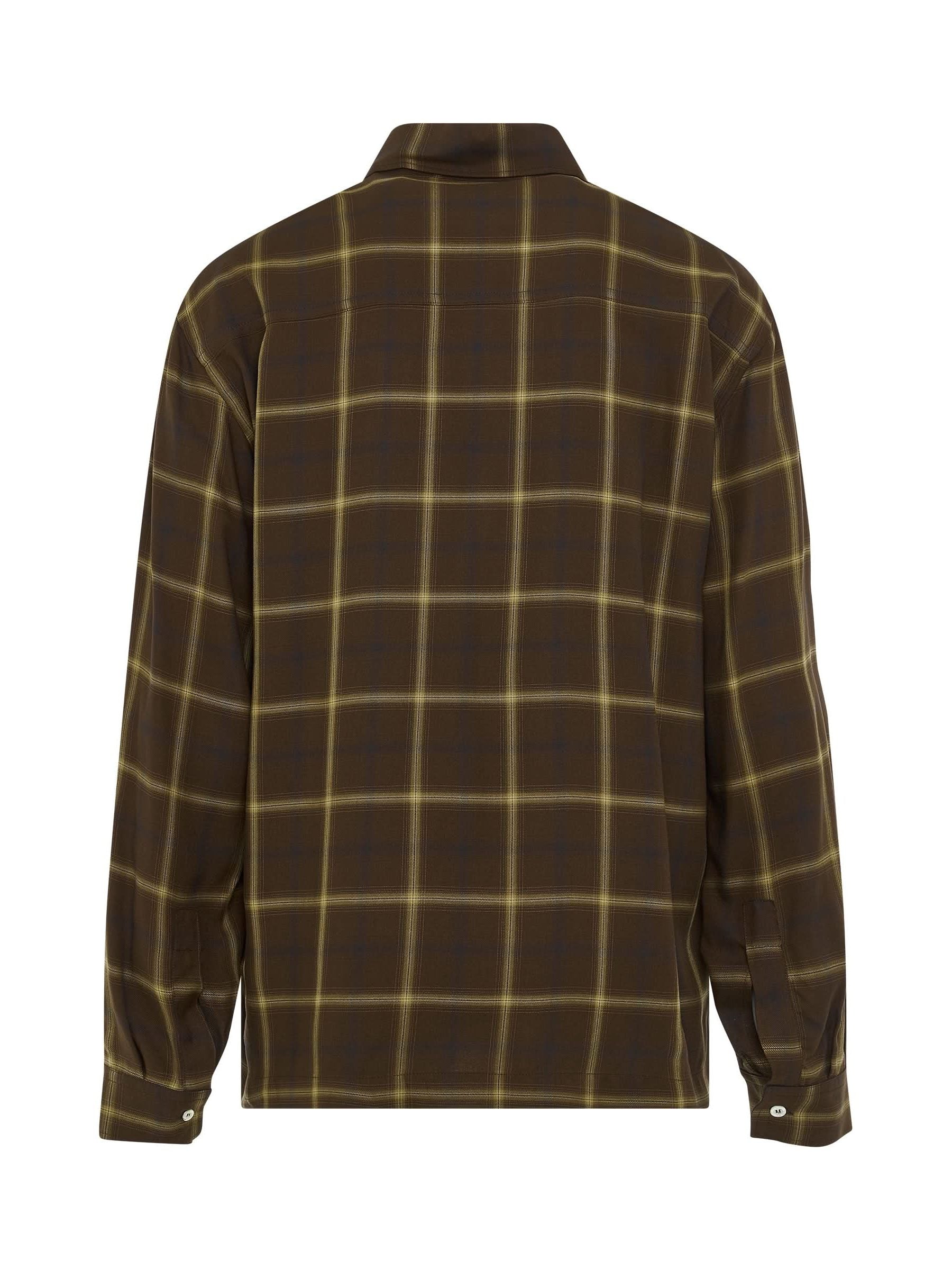 Monogram Check Shirt in Brown - Image 4