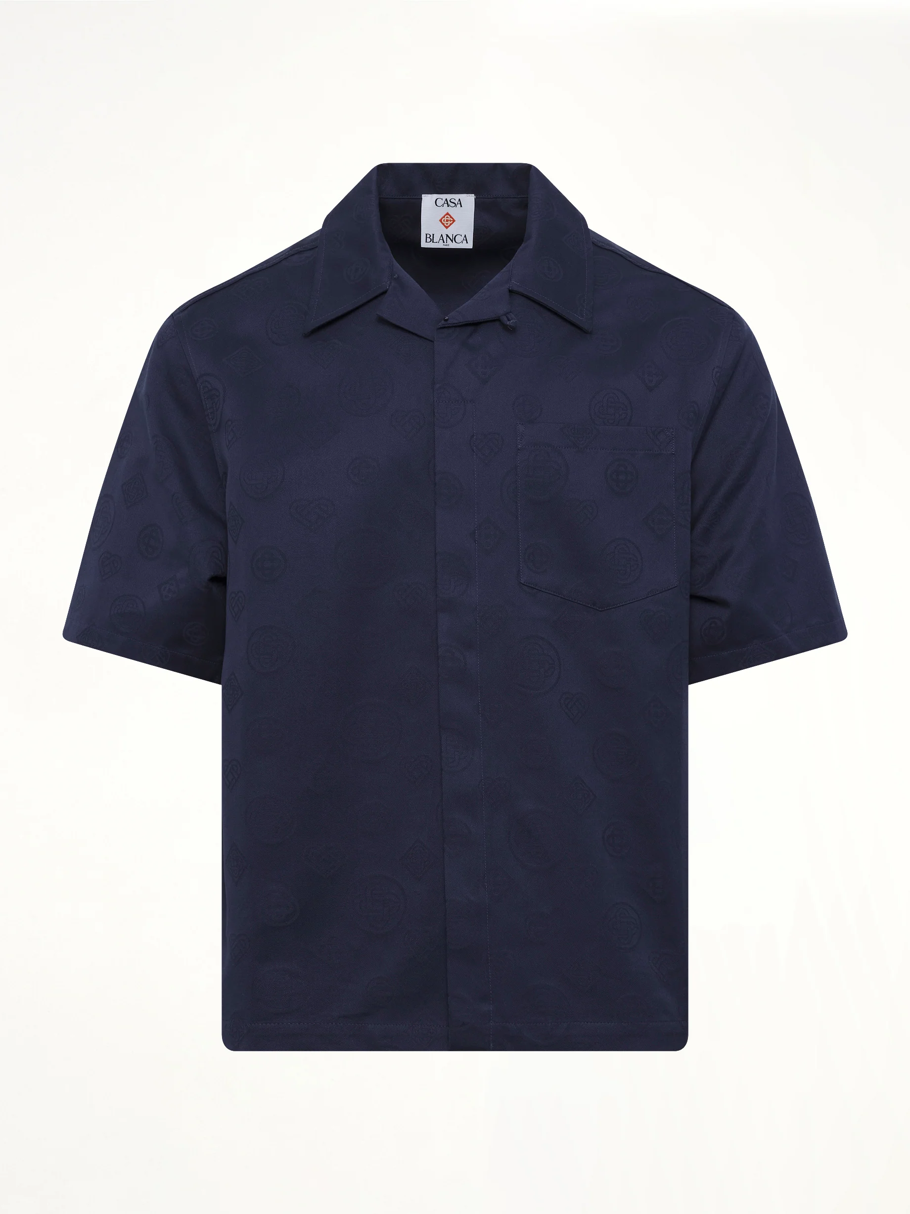 Monogram SS Shirt in Blue - Image 2