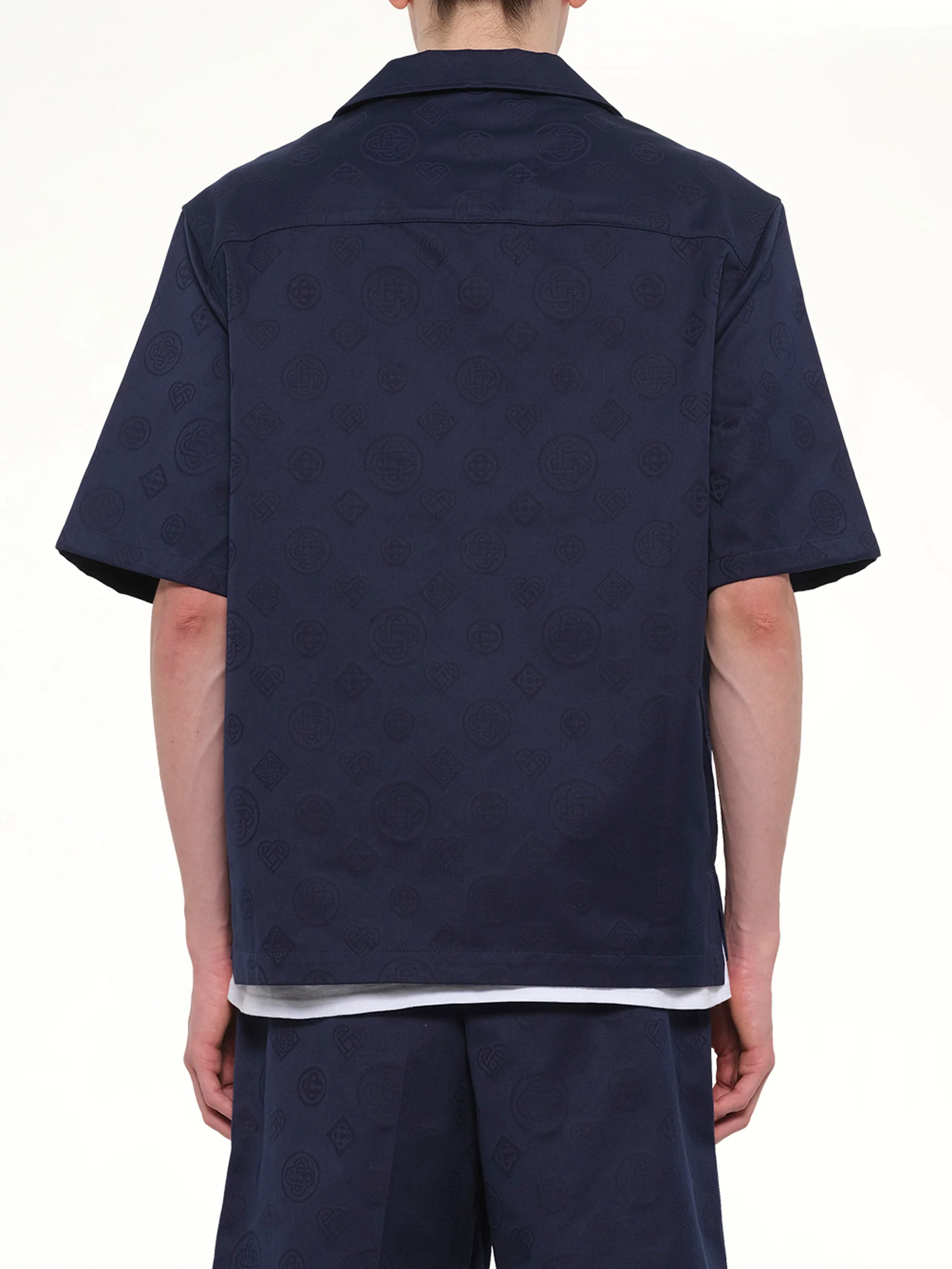 Monogram SS Shirt in Blue - Image 5