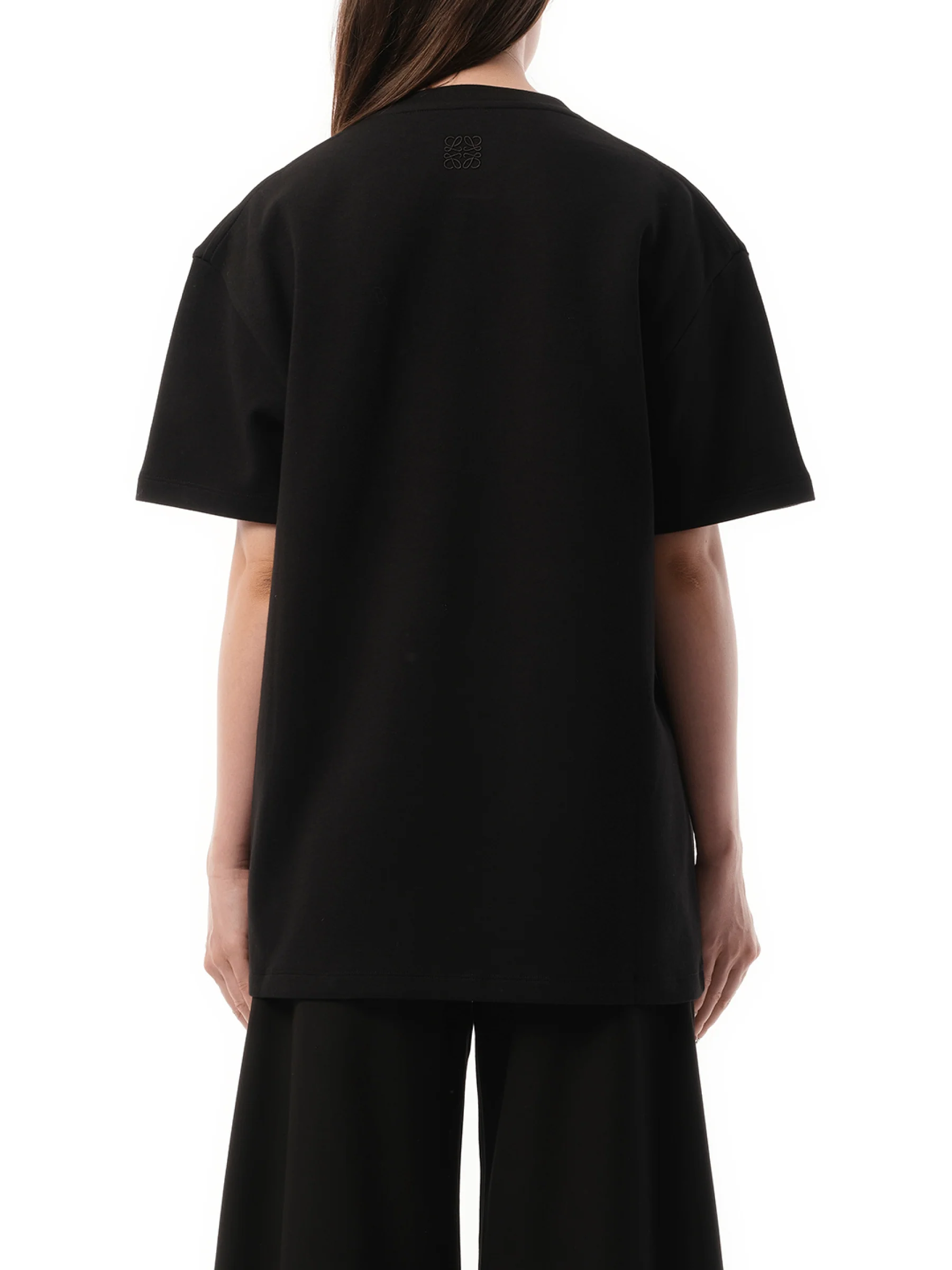 Moon Print T-Shirt in Black - Image 6