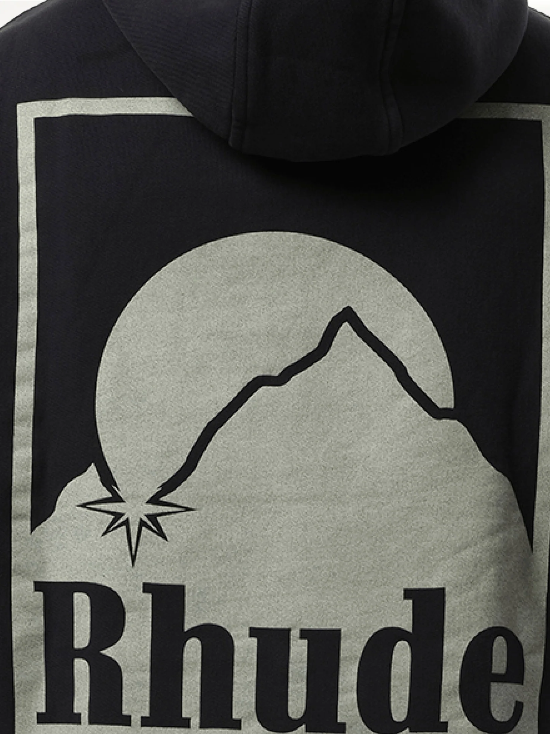 Moonlight Badge Hoodie in Vintage Black - Image 3