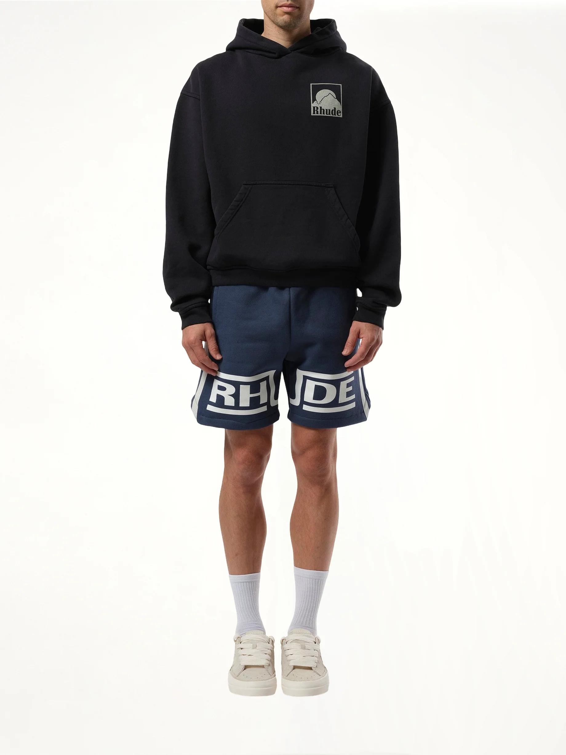 Moonlight Badge Hoodie in Vintage Black - Image 4