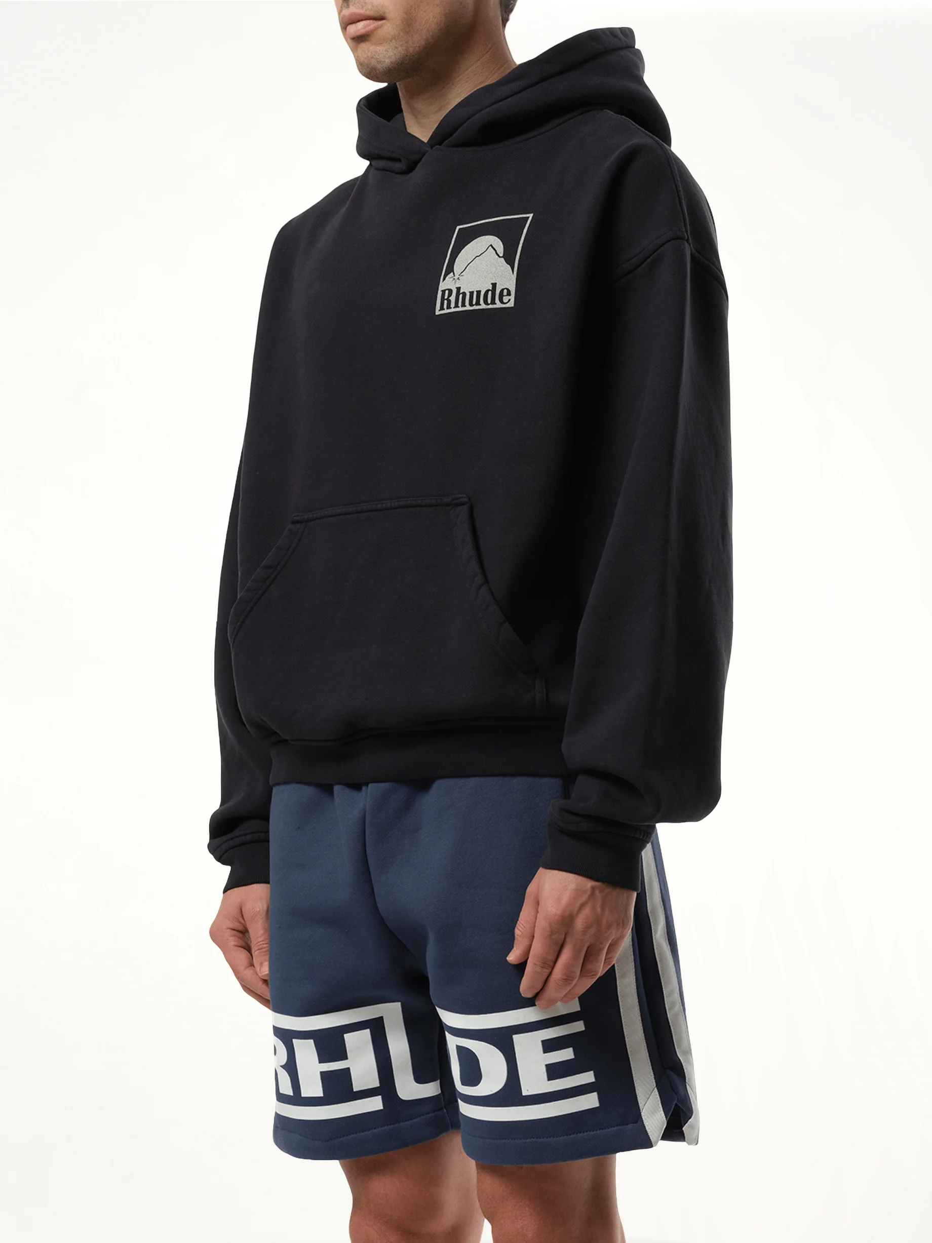 Moonlight Badge Hoodie in Vintage Black - Image 5