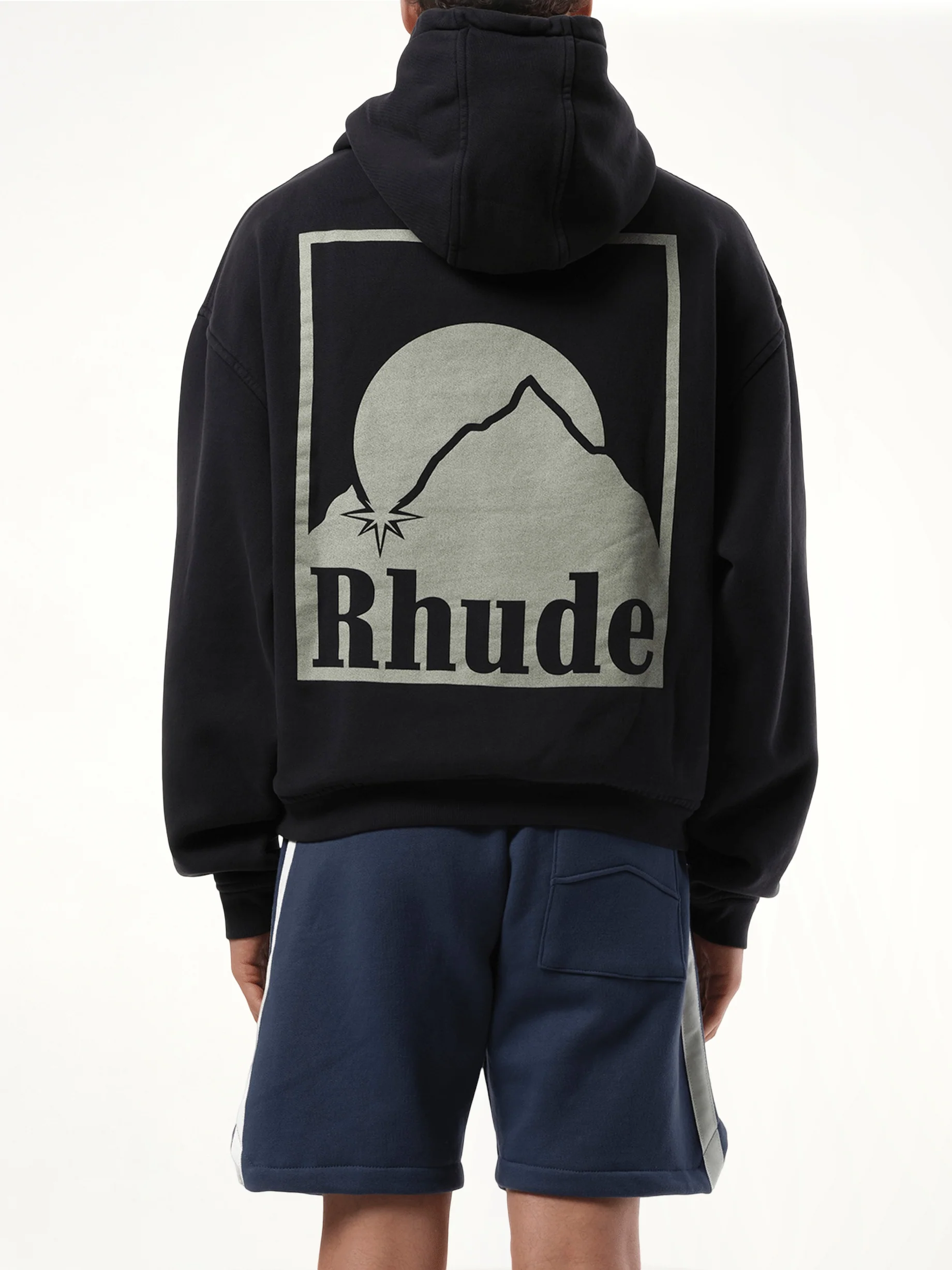 Moonlight Badge Hoodie in Vintage Black - Image 6
