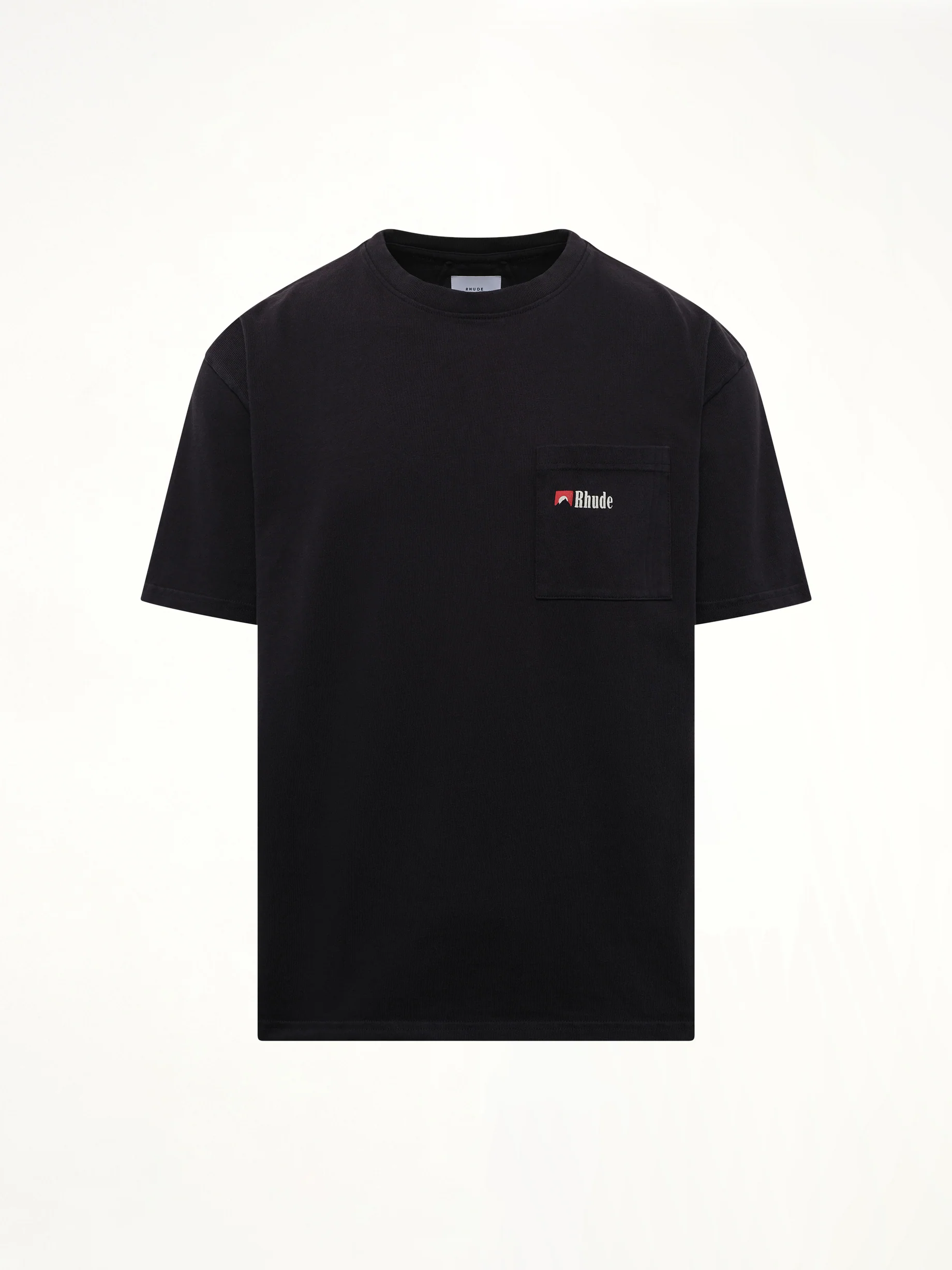 Moonlight Wolf Pocket T-Shirt in Vintage Black - Image 2
