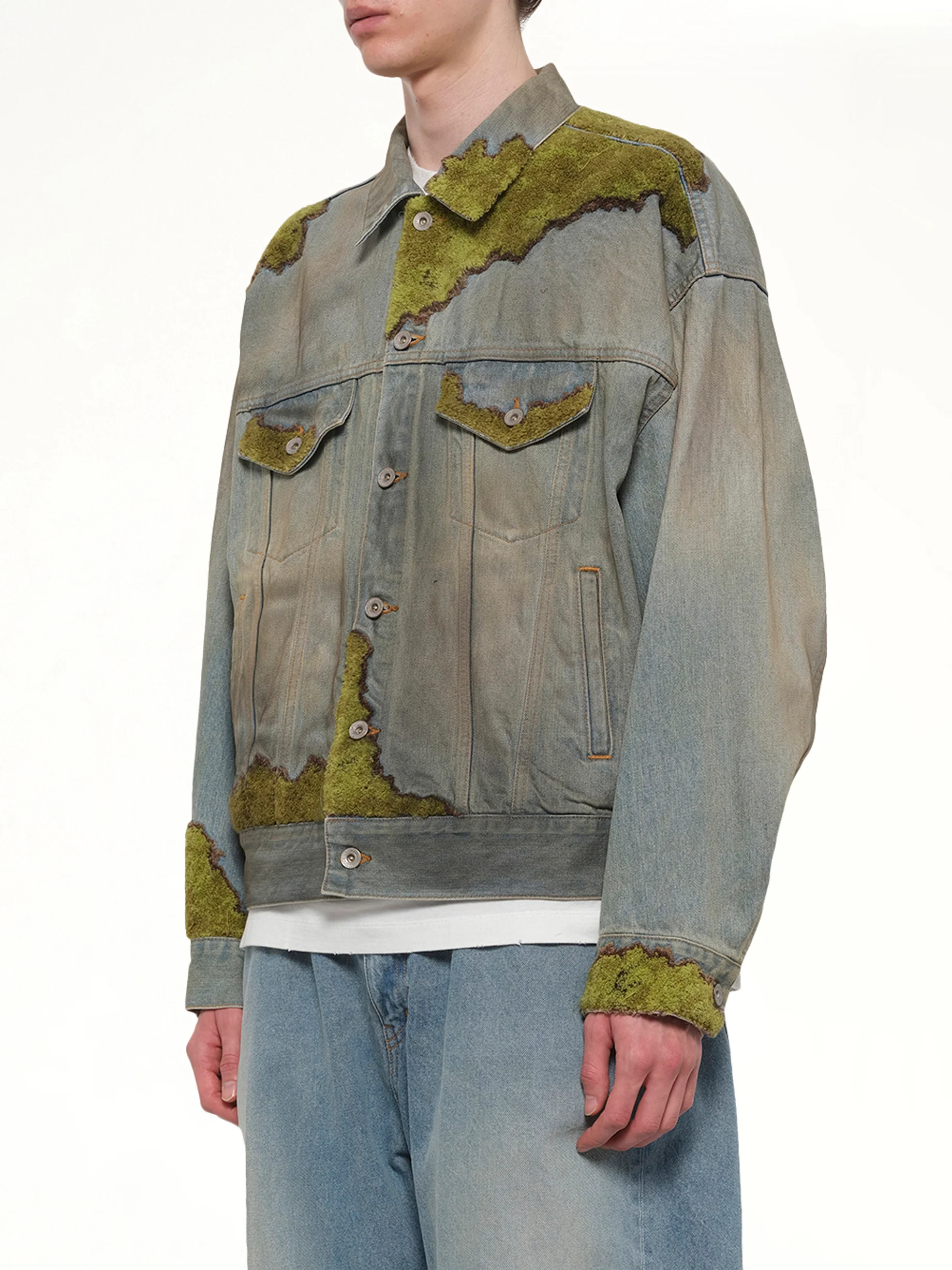 Moss-Grown Denim Jacket in Indigo - Image 3