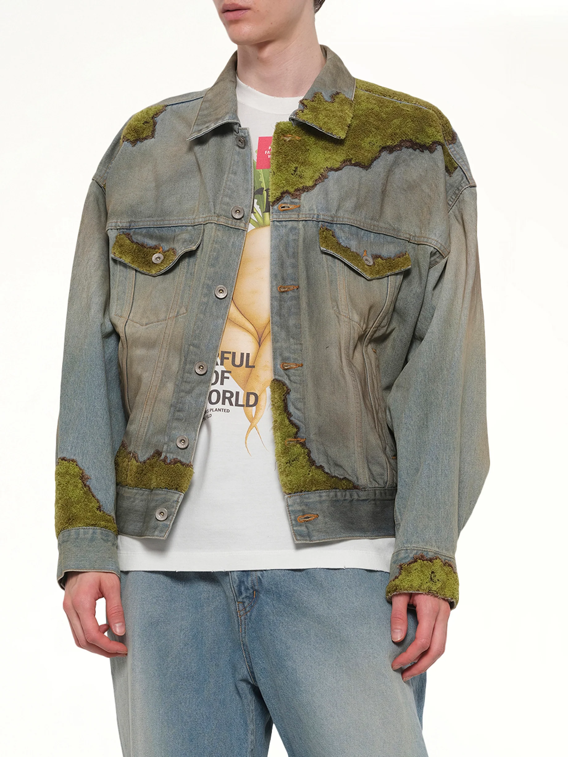 Moss-Grown Denim Jacket in Indigo - Image 6