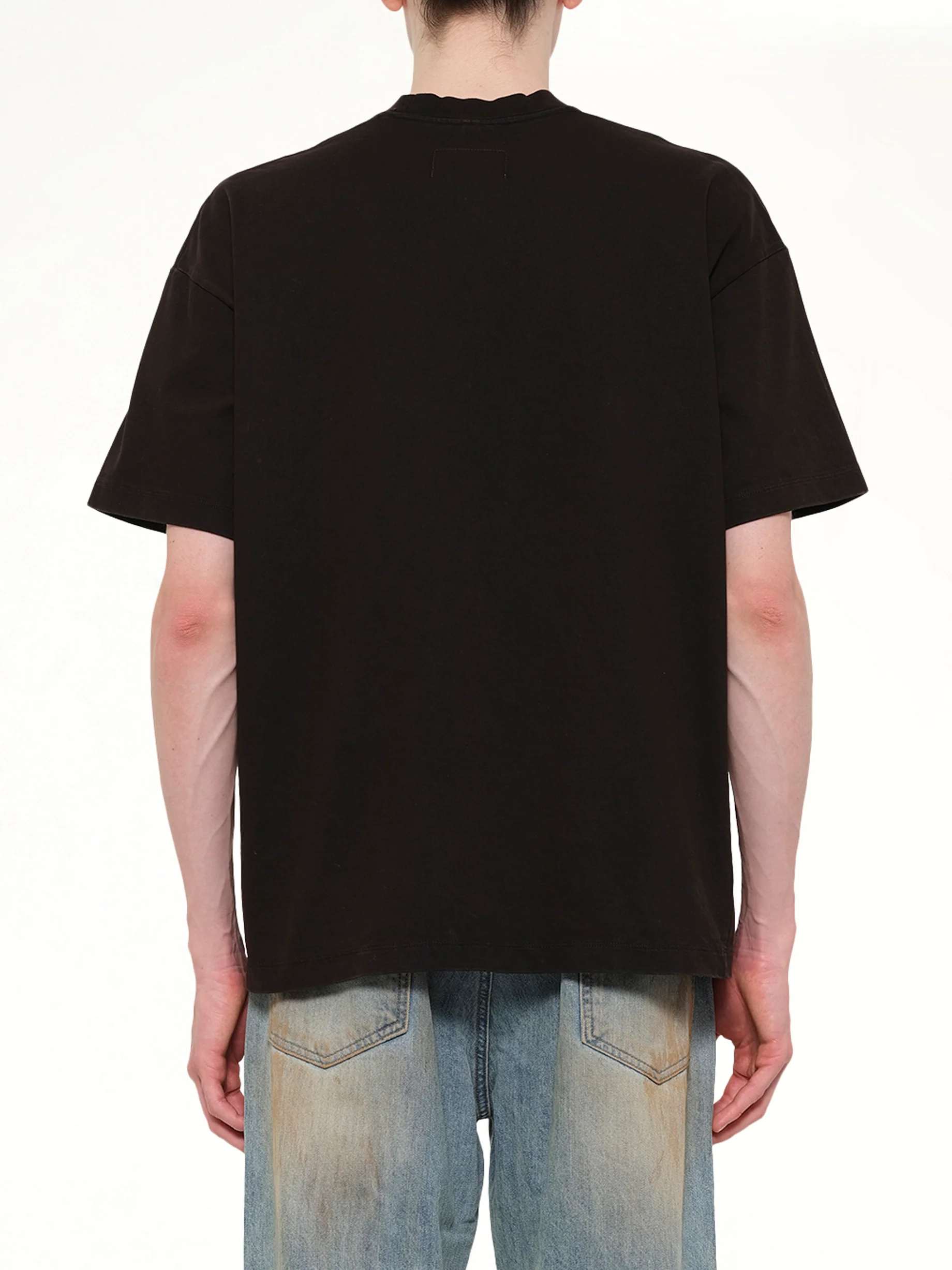 Mud-Dyed T-Shirt With SHFU in Mud - Image 5