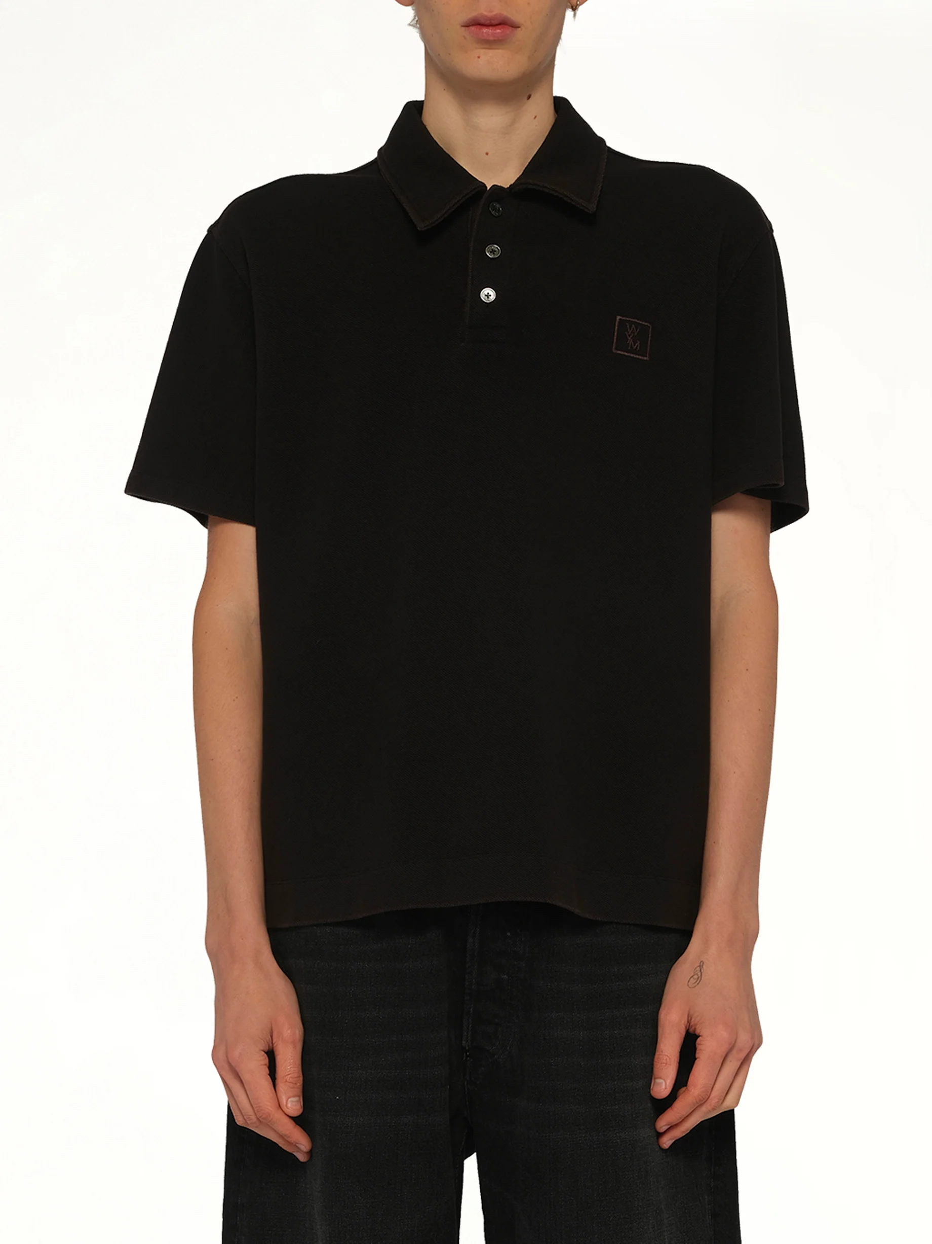 Mud Paint Polo in Black