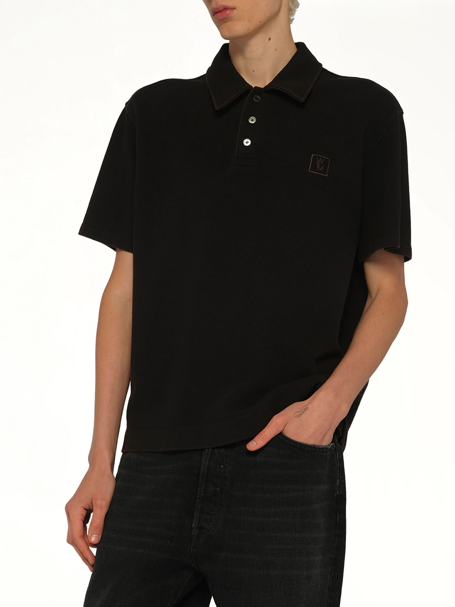 Mud Paint Polo in Black - Image 6