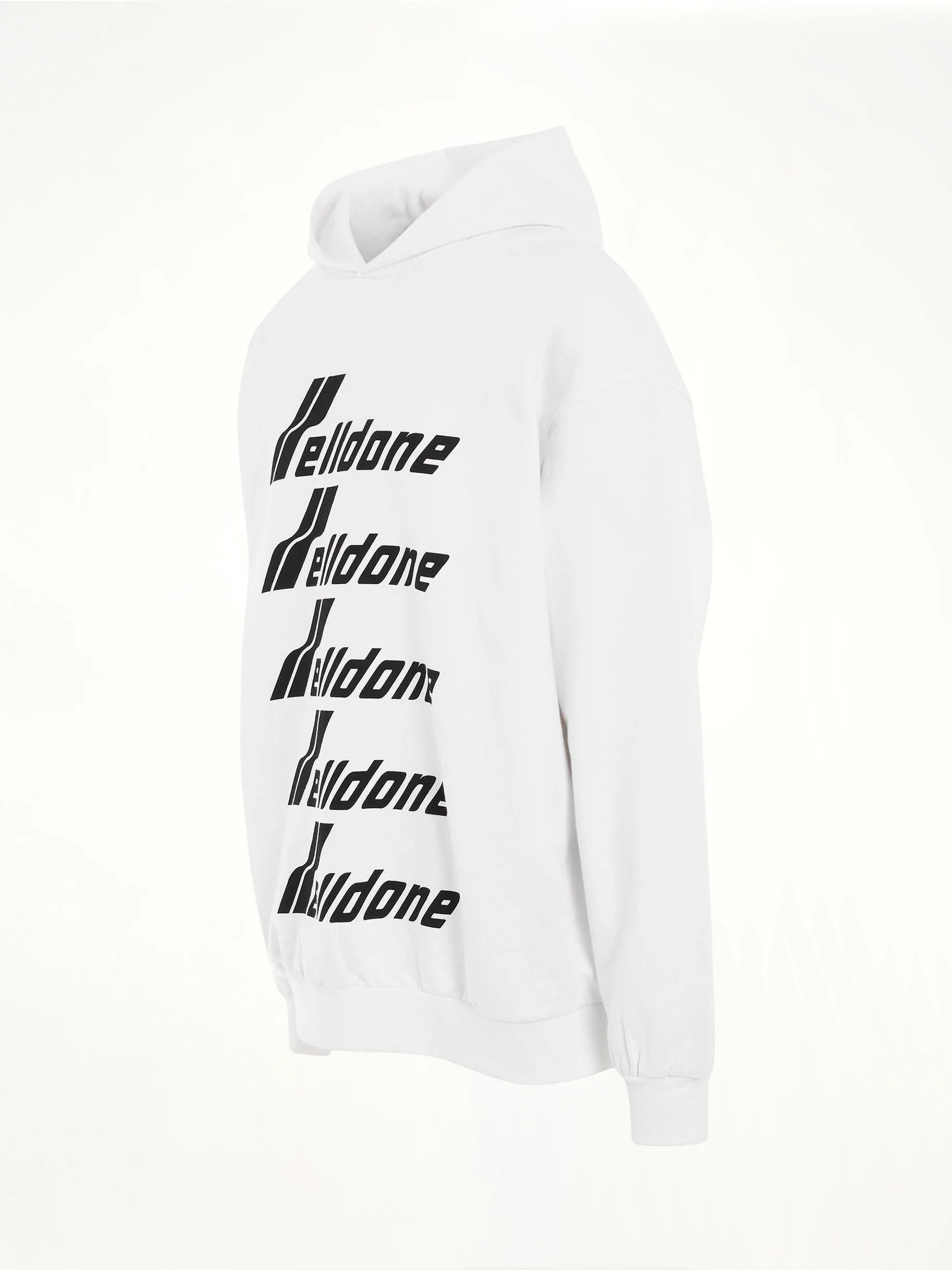 Multiple Front Logo Hoodie in White - Image 2