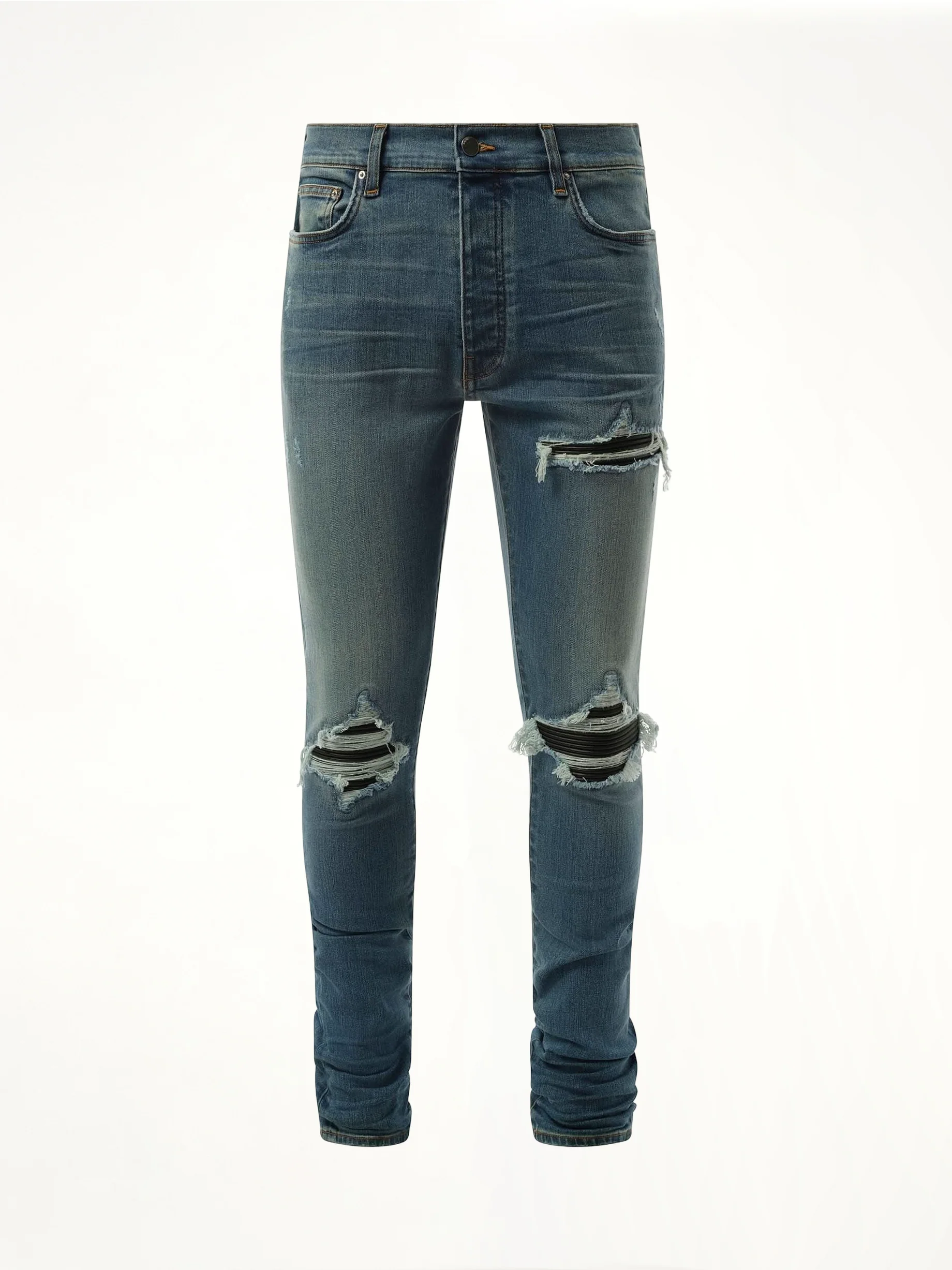MX1 Distressed Jeans in Dark Indigo - Image 2