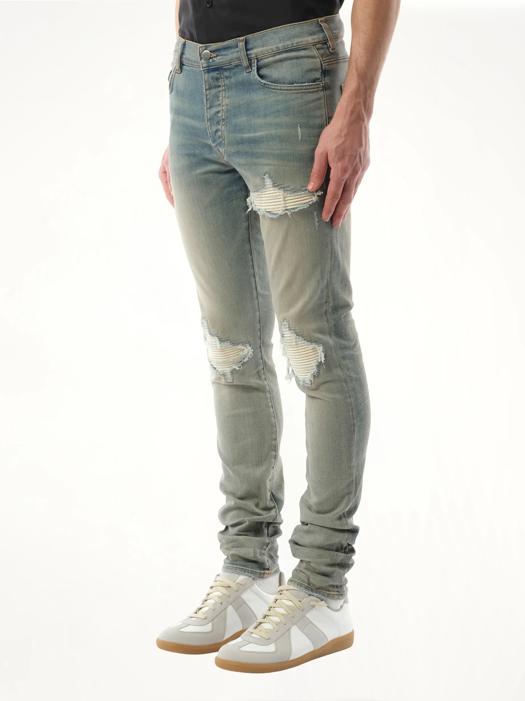 MX1 Ultrasuede Jeans in Antique Indigo - Image 3