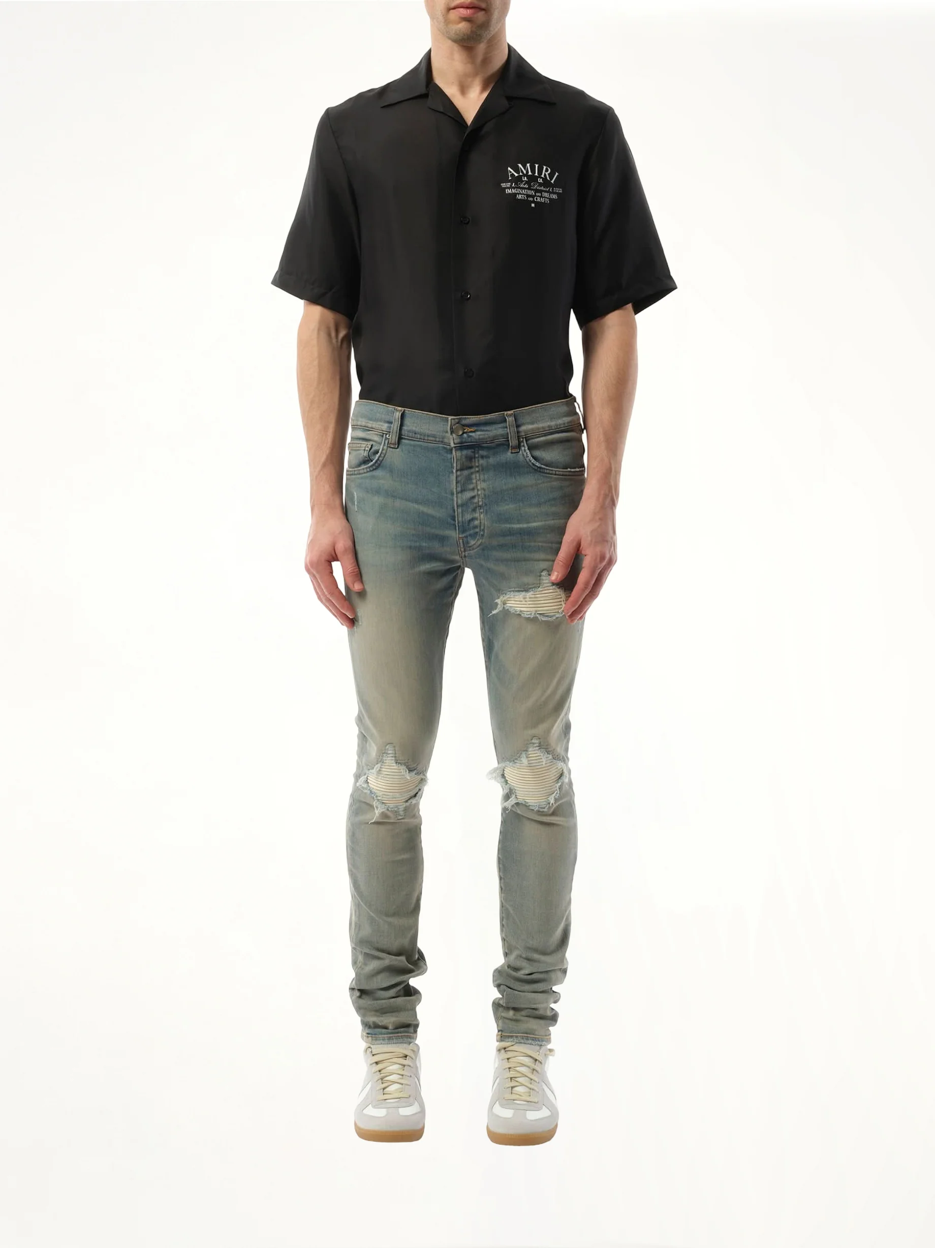 MX1 Ultrasuede Jeans in Antique Indigo - Image 4