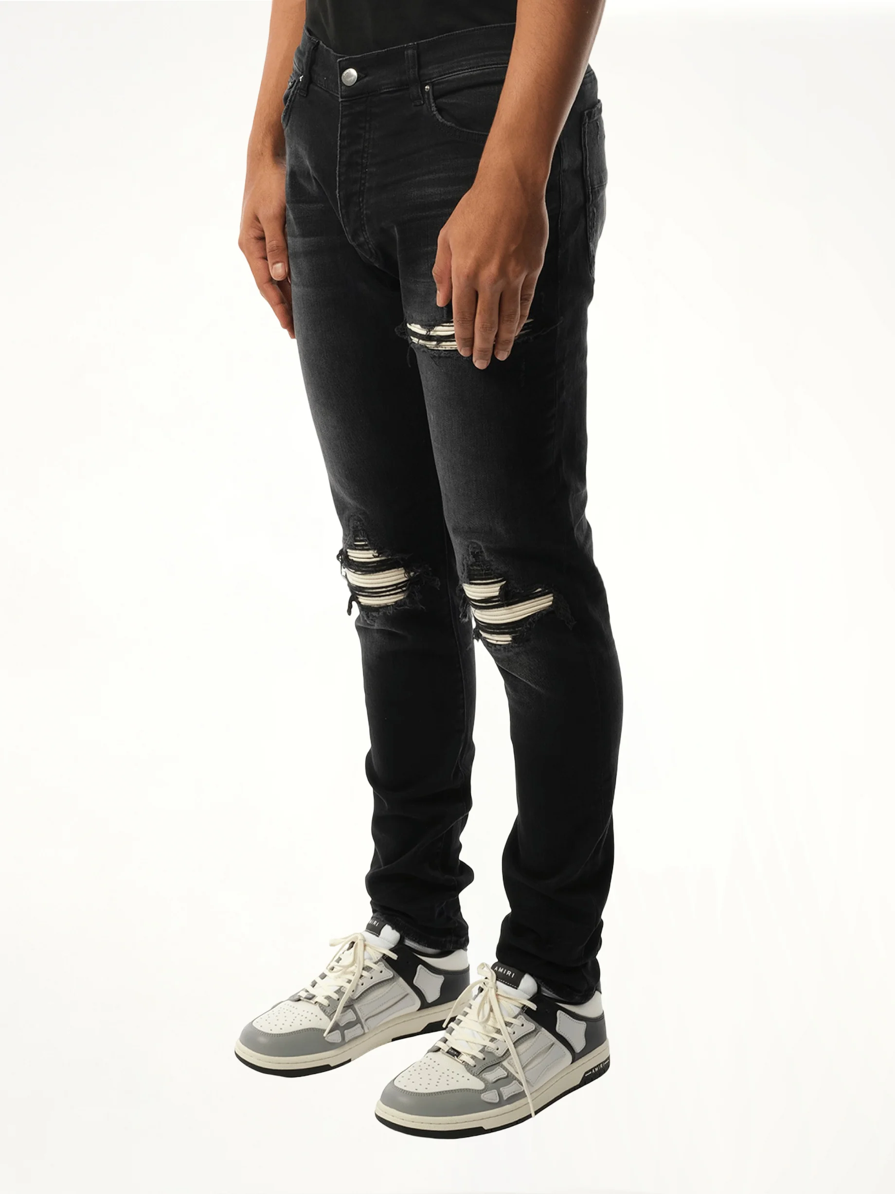 MX1 Ultrasuede Jeans in Vintage Black - Image 5