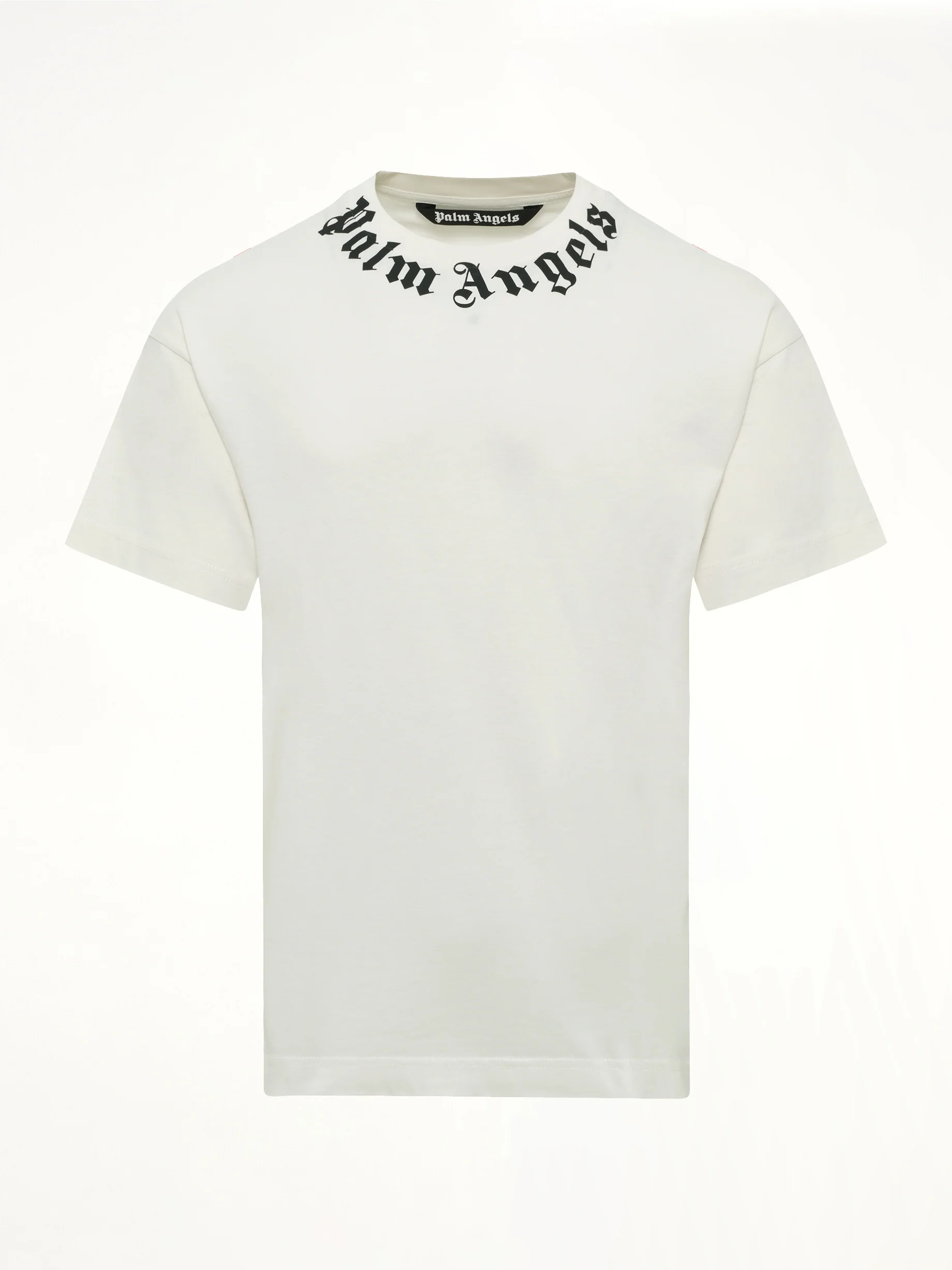 Neck Logo Regular T-Shirt in Off White/Black - Image 2