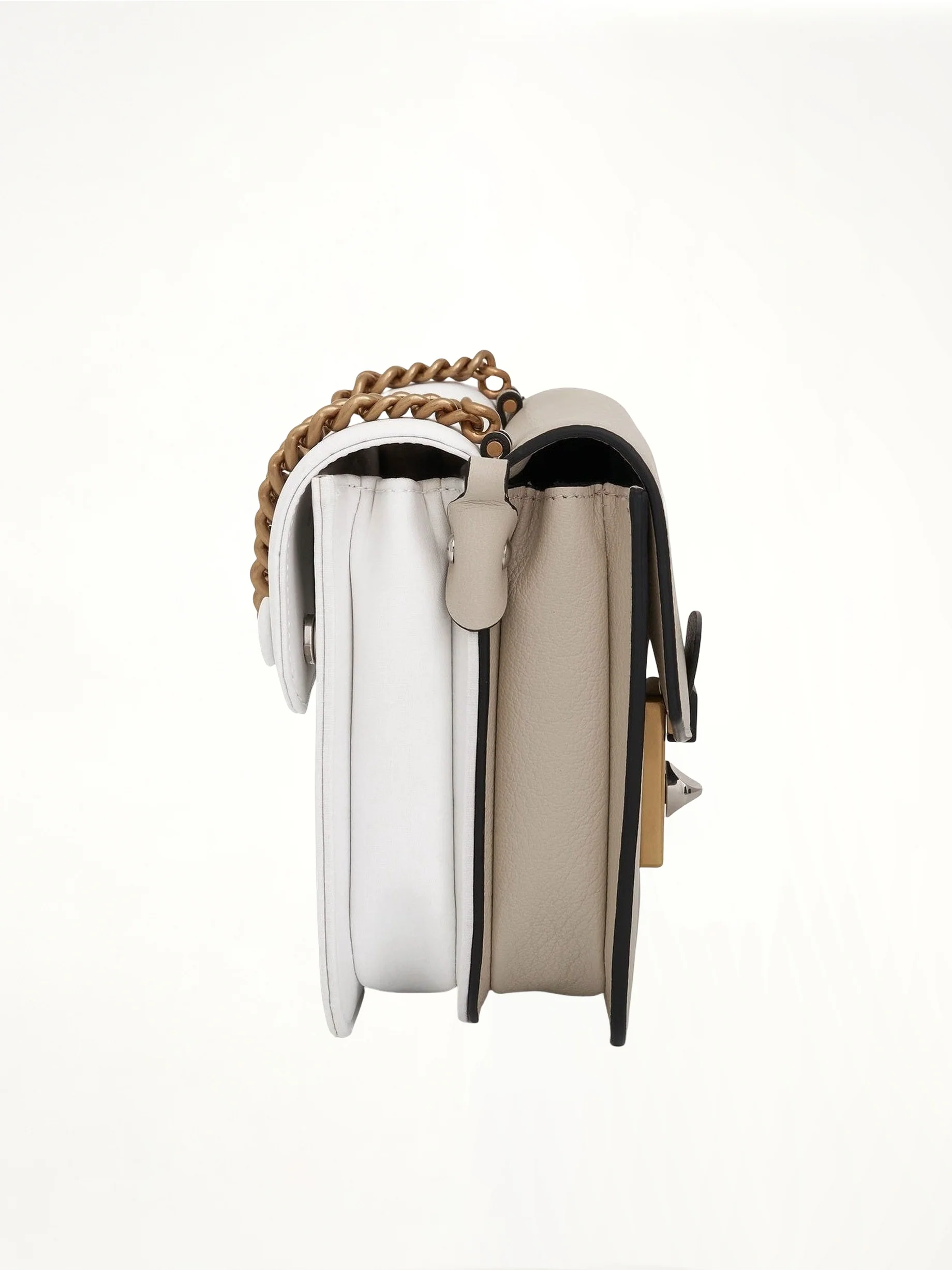 New Lock Square Bag in Grey - Image 3