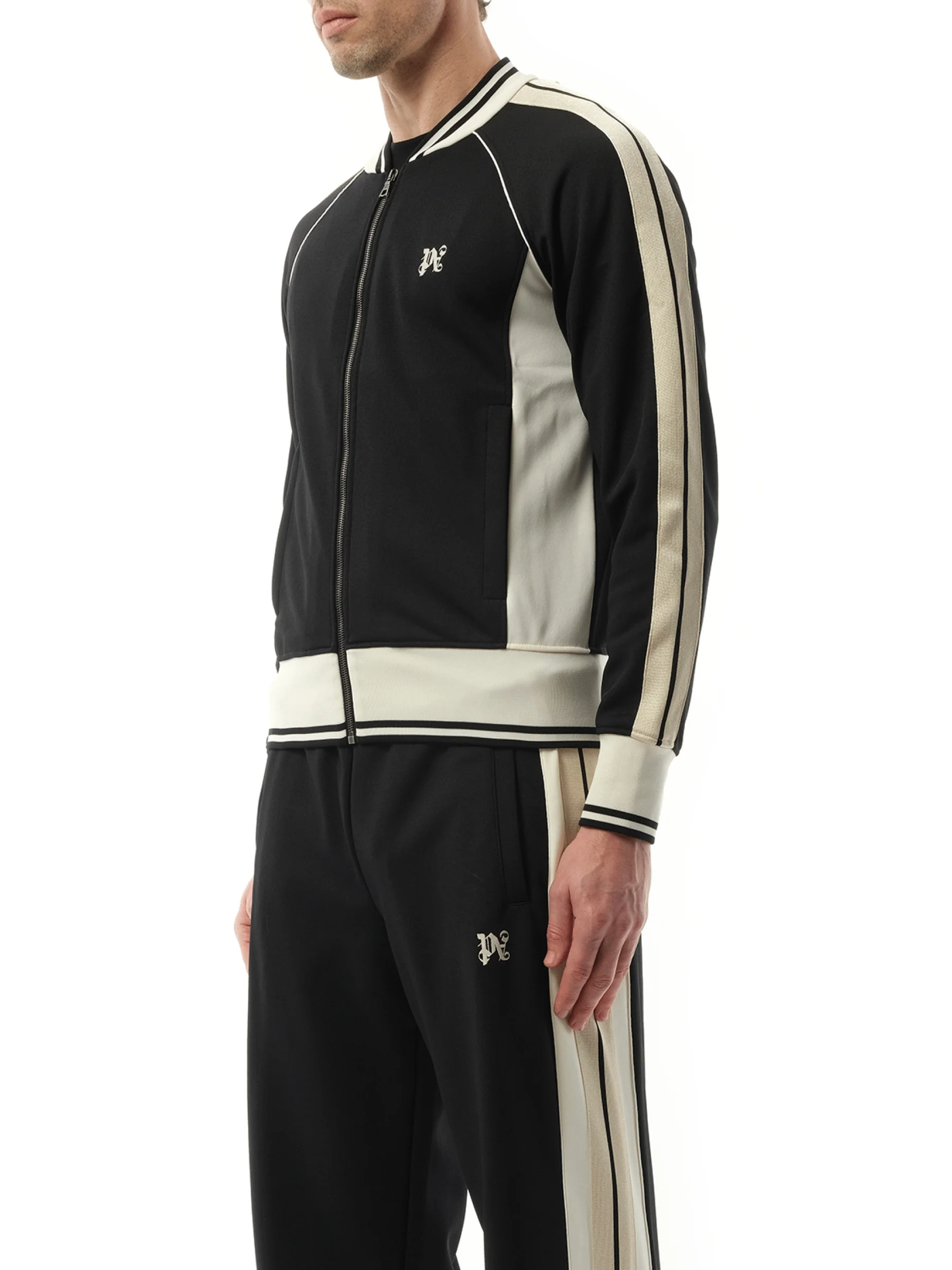 New Monogram Track Jacket in Black/Off White - Image 5
