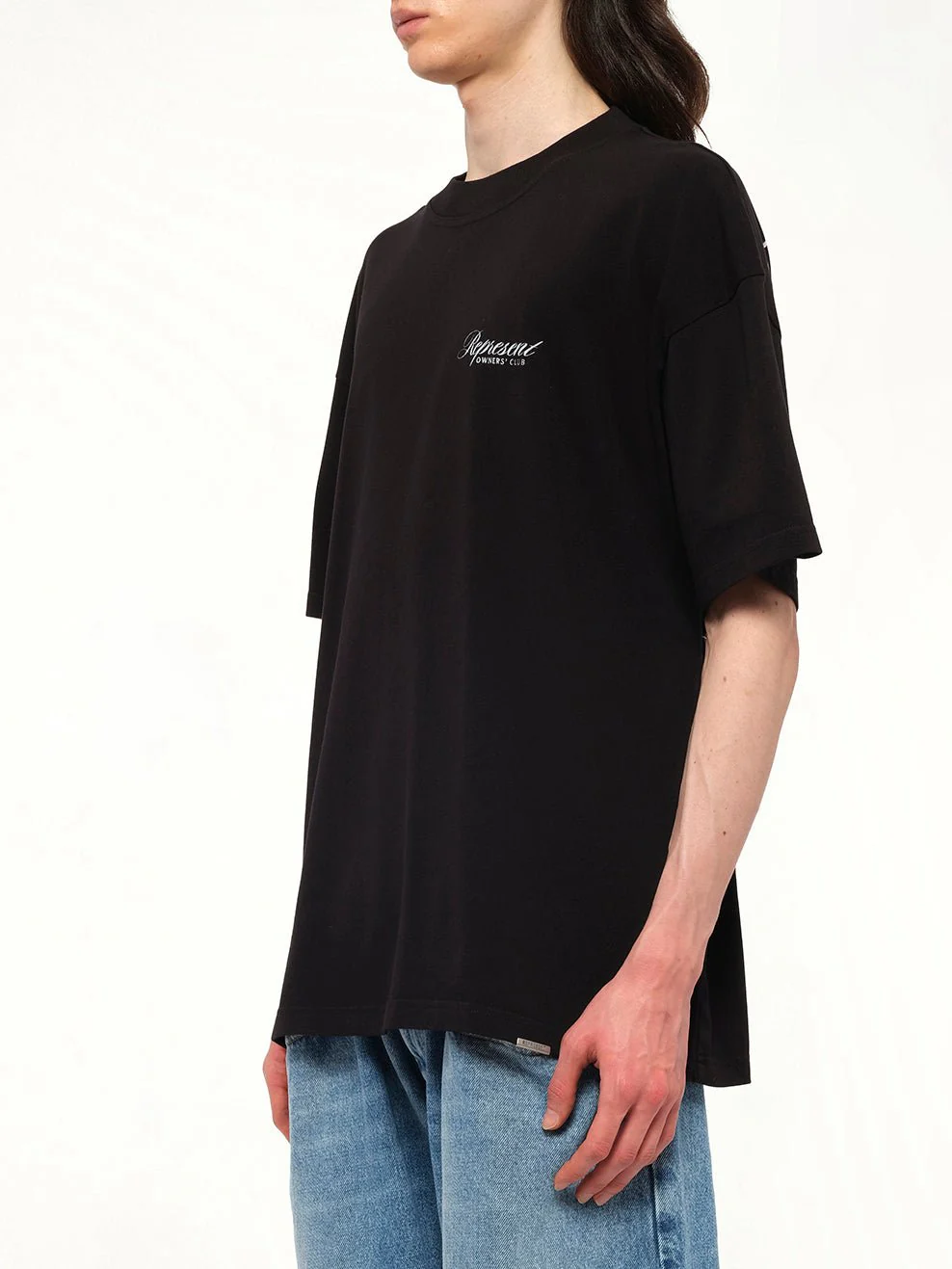 Represent Owners Club Script T-Shirt in Black - Image 3
