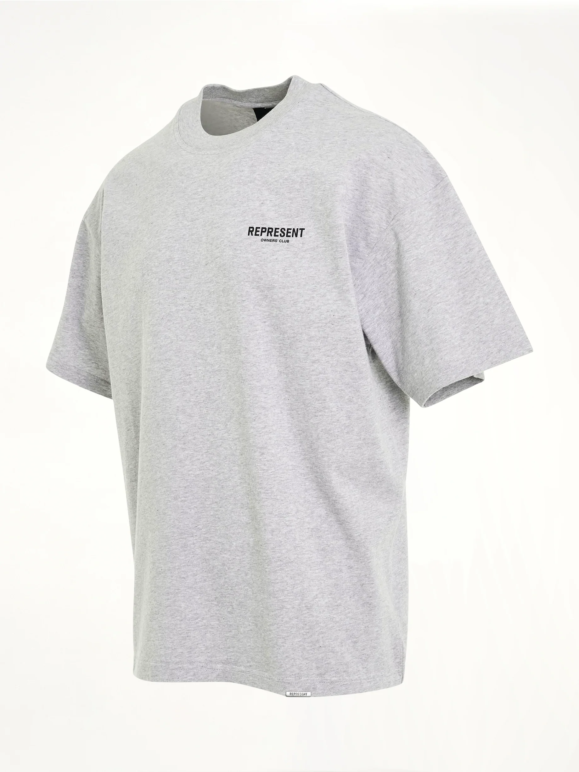 New Represent Owners Club T-Shirt in Ash Grey/Black - Image 2