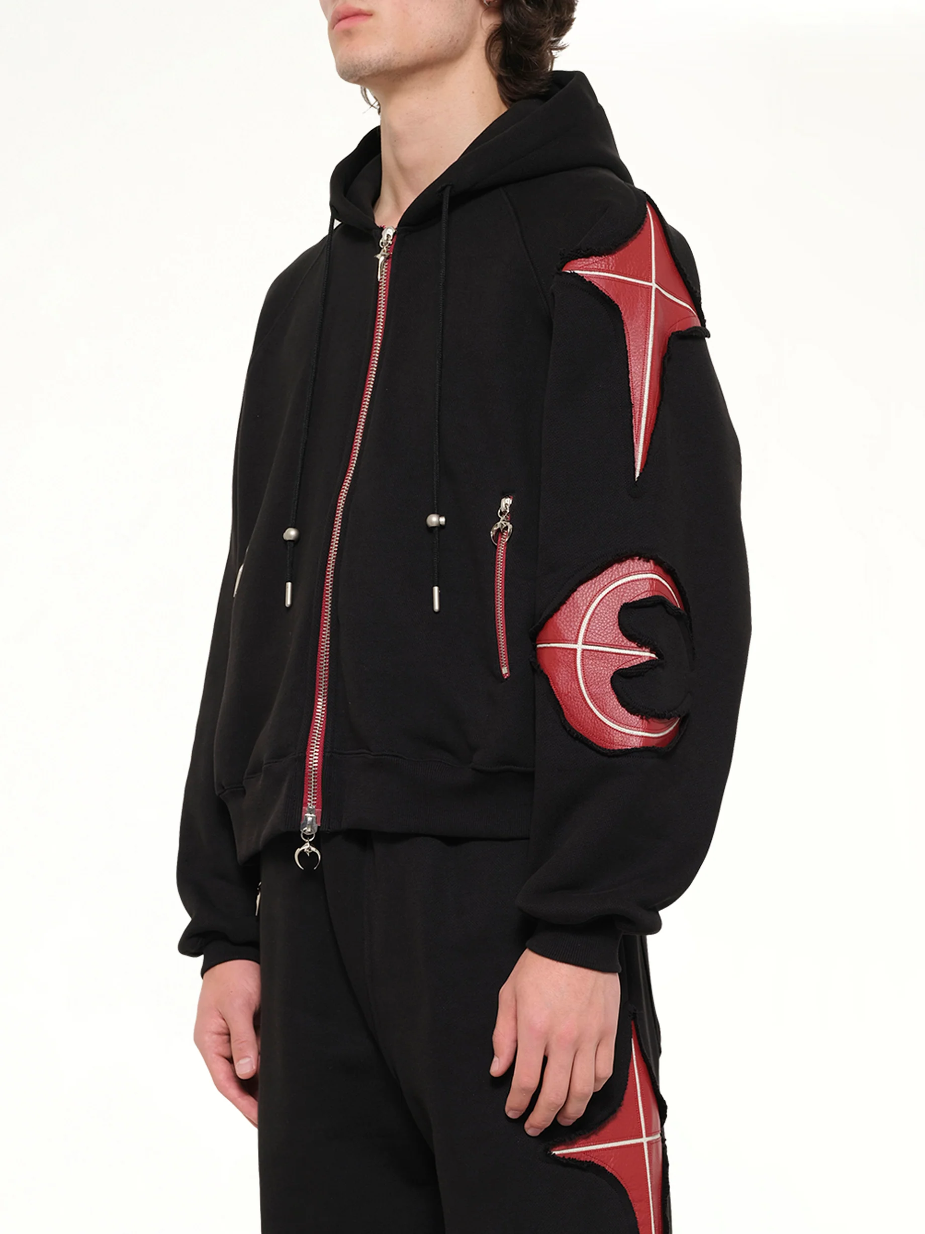 New Rock Zip-Up Hoodie in Black - Image 3