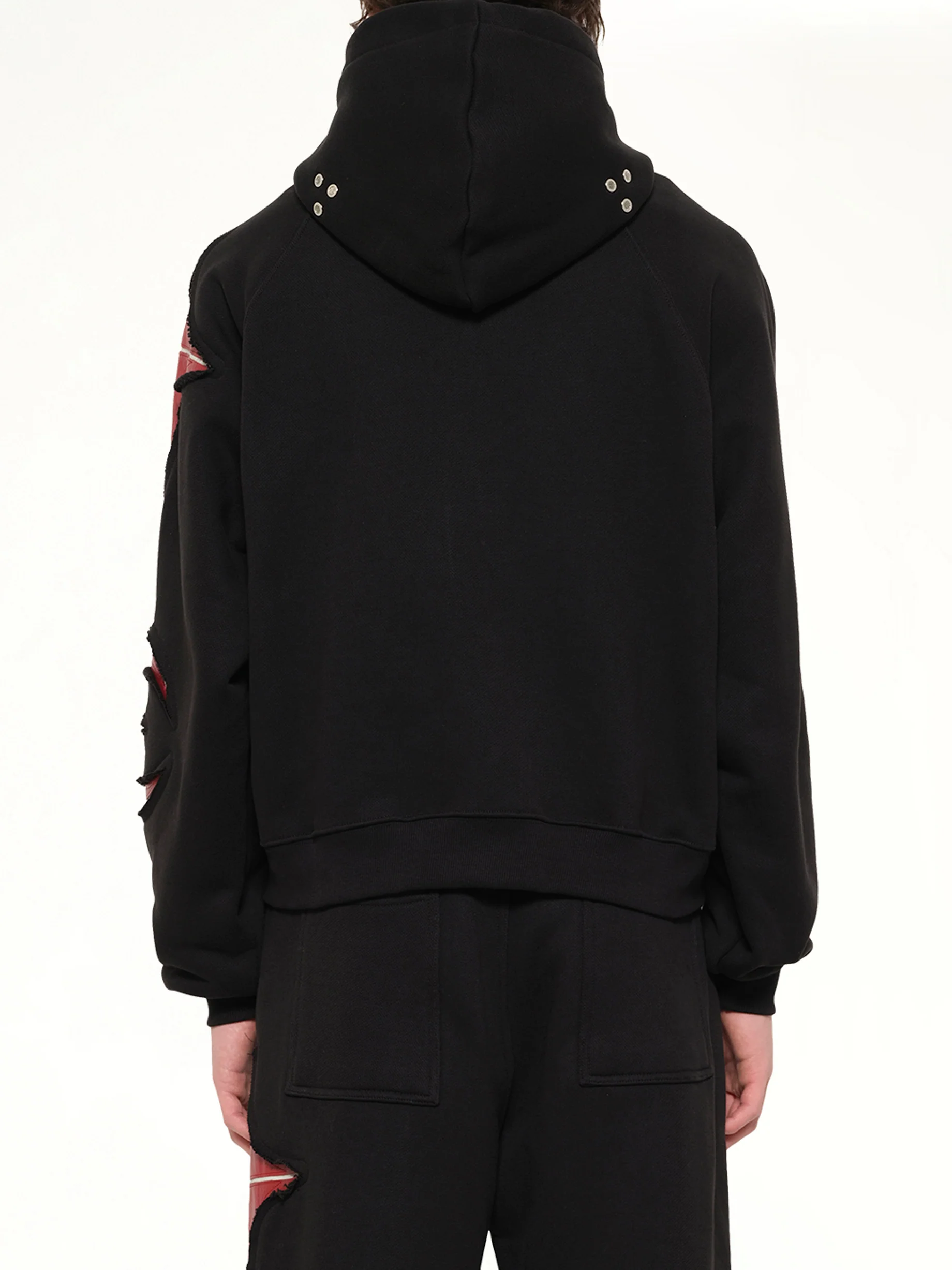 New Rock Zip-Up Hoodie in Black - Image 5
