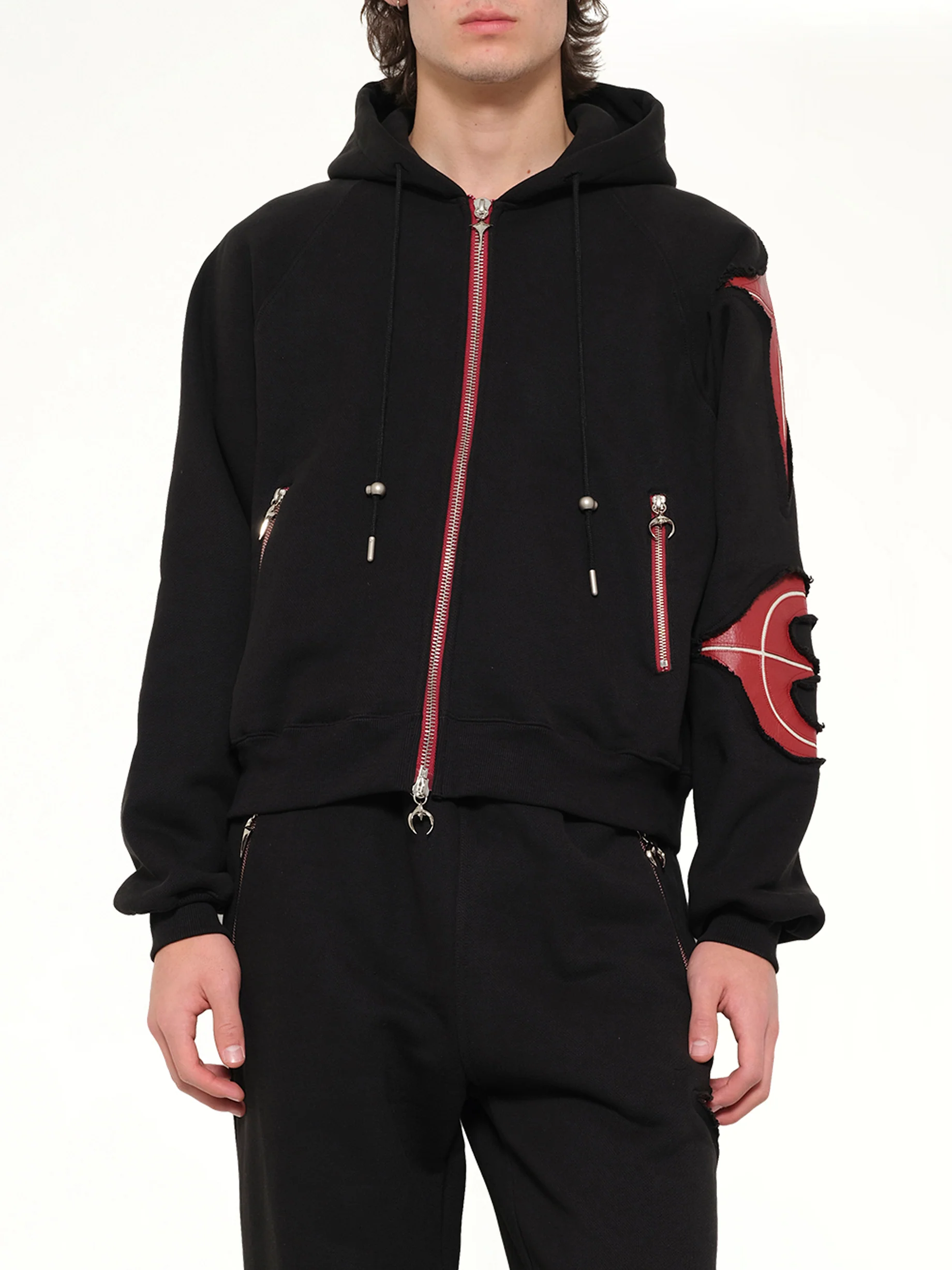 New Rock Zip-Up Hoodie in Black - Image 6