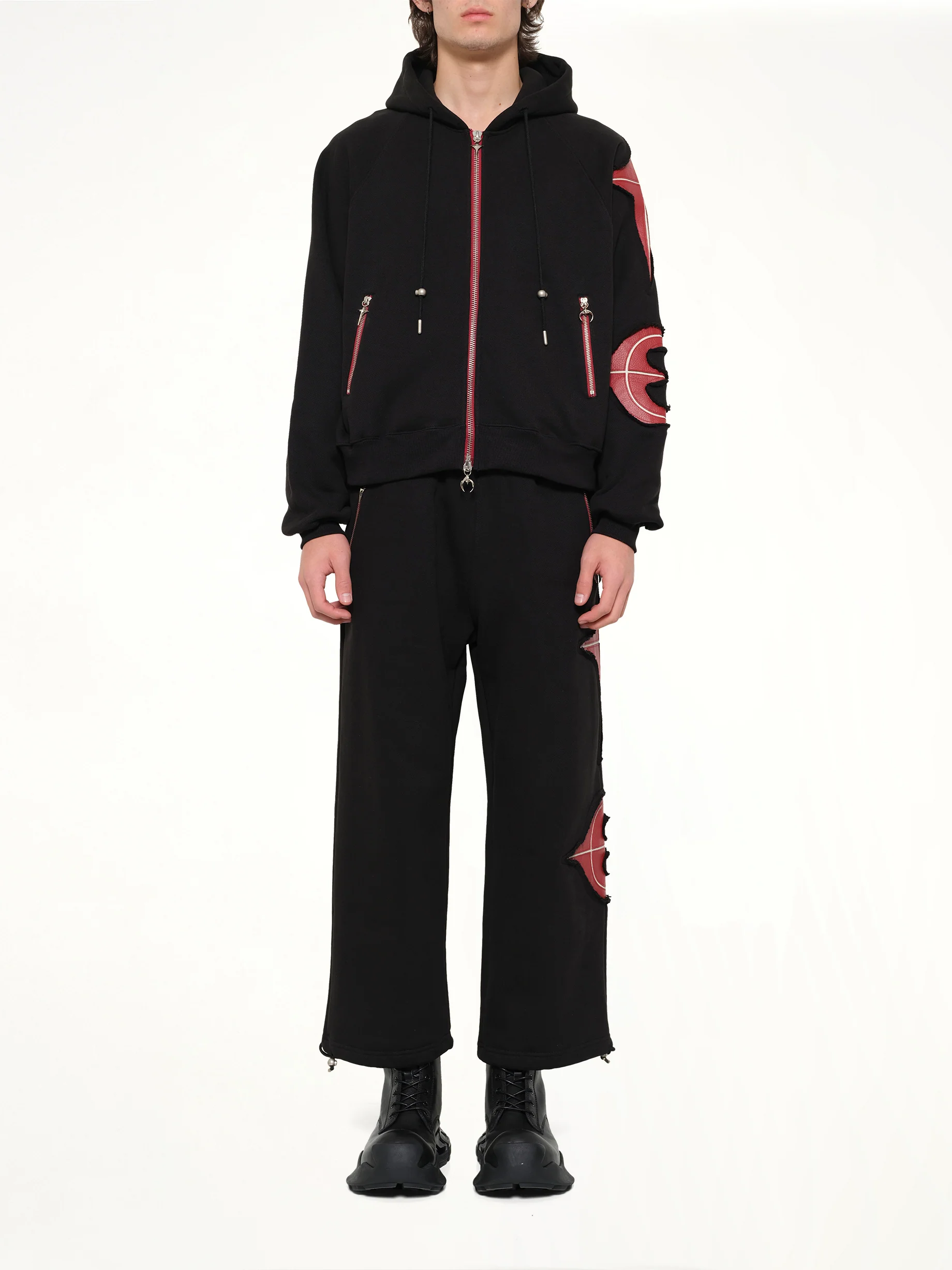 New Rock Zip-Up Hoodie in Black - Image 7