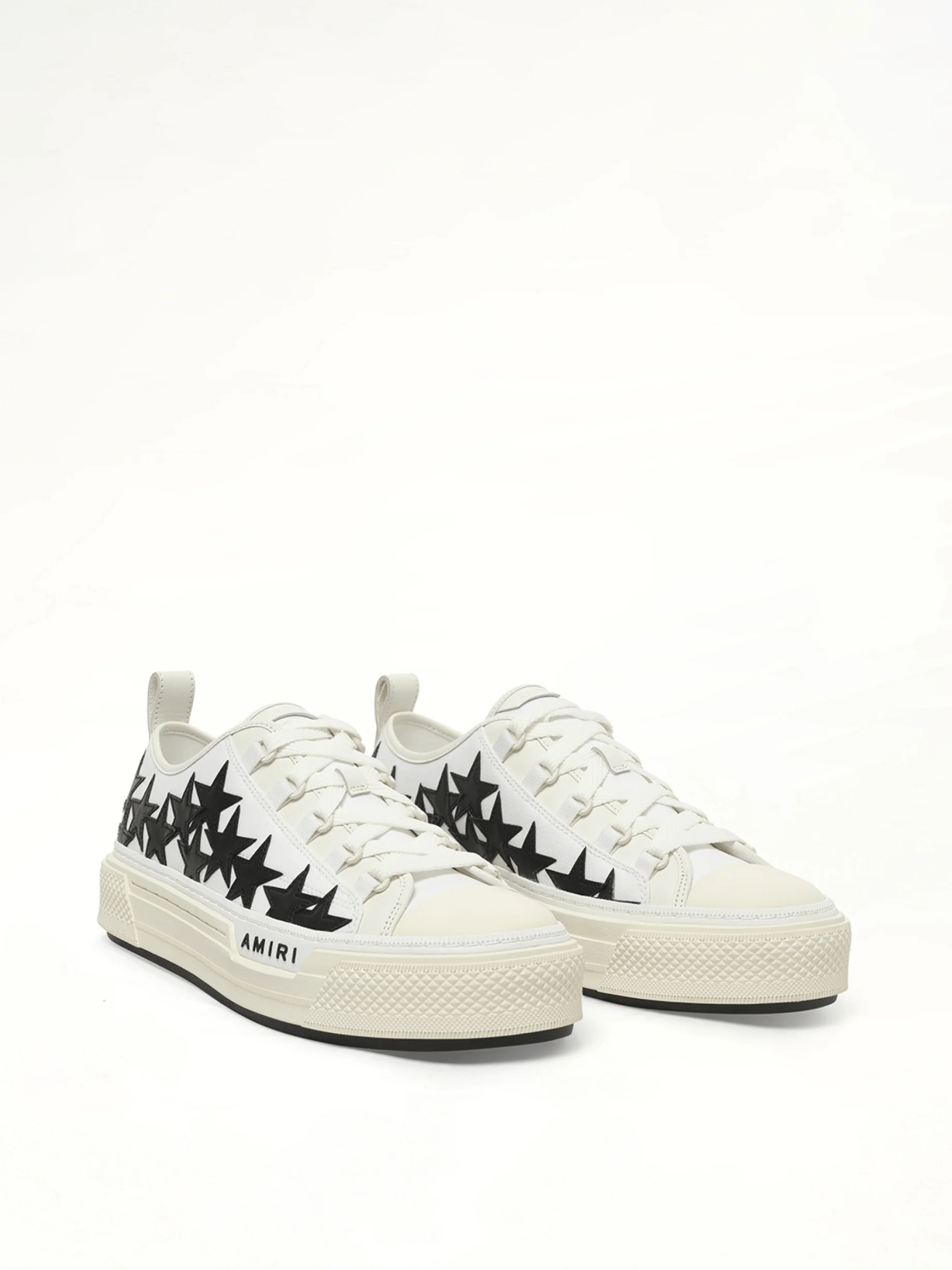 Court Low Sneaker in White/Black - Image 2