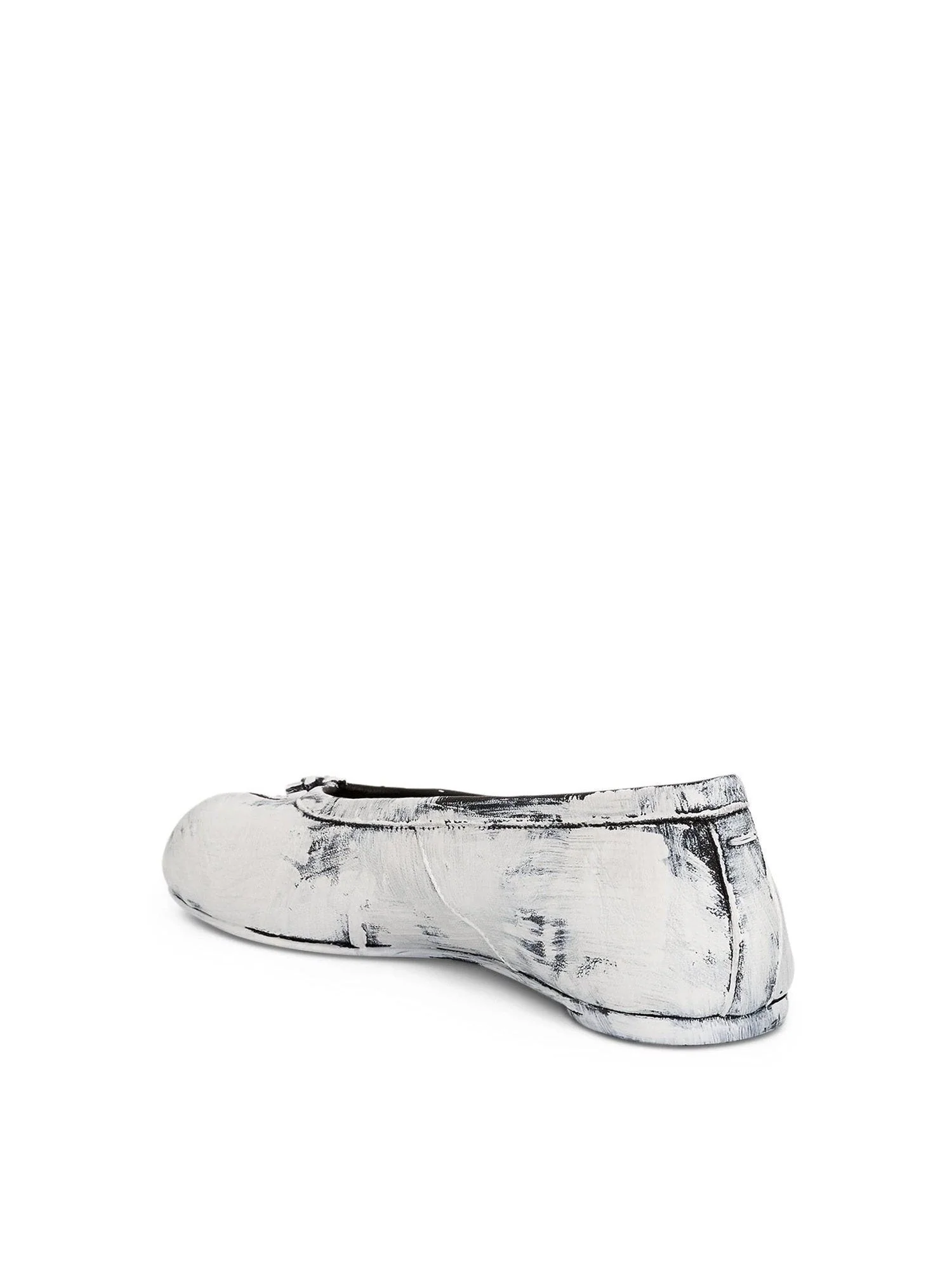 New Tabi Ballerina Shoes in White Paint - Image 3