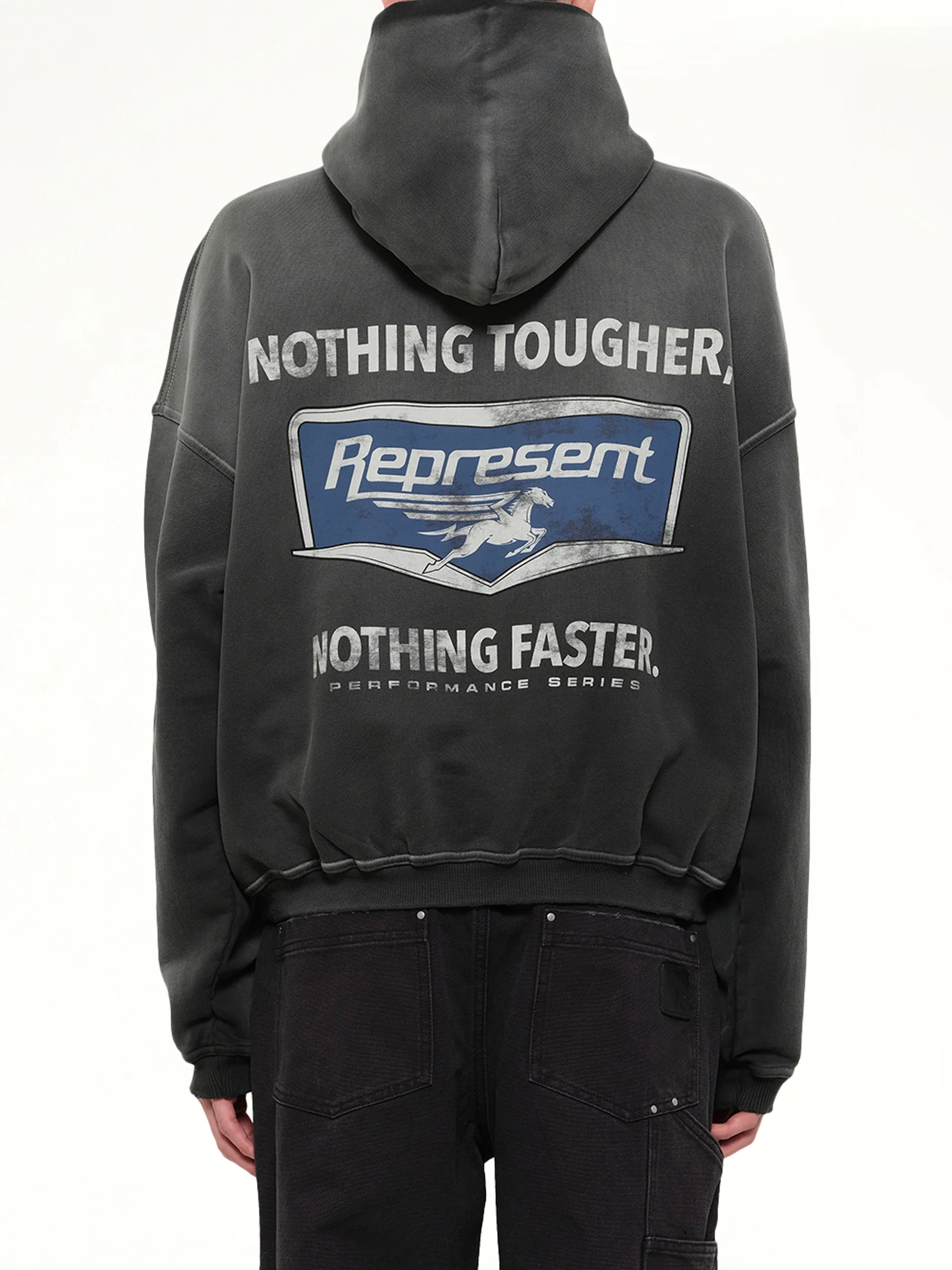 Nothing Faster Hoodie in Stained Black - Image 5