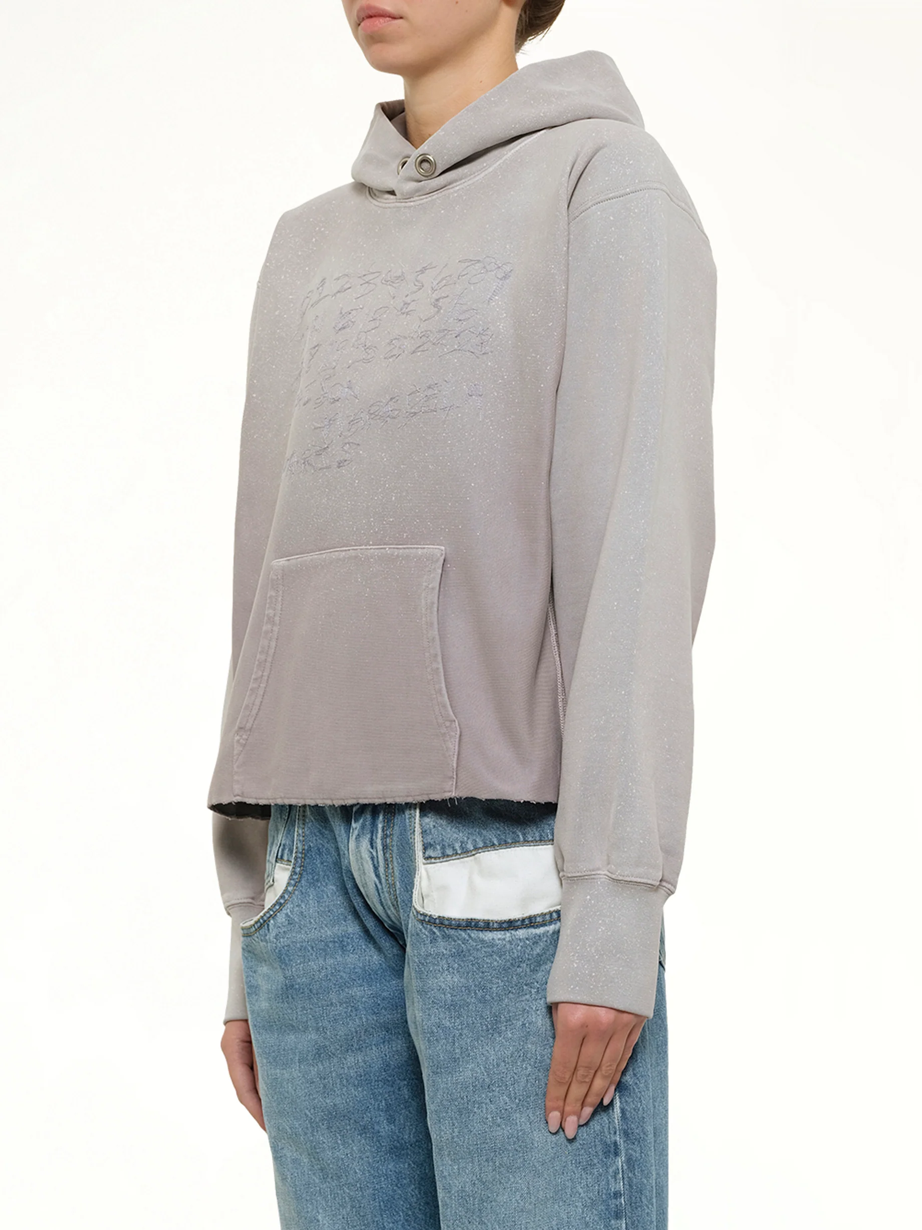 Number Hoodie in Dusty Pink - Image 3
