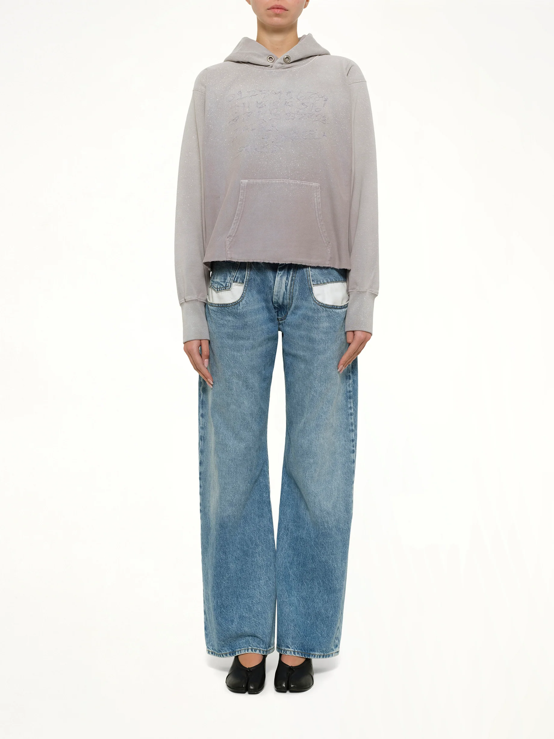 Number Hoodie in Dusty Pink - Image 7