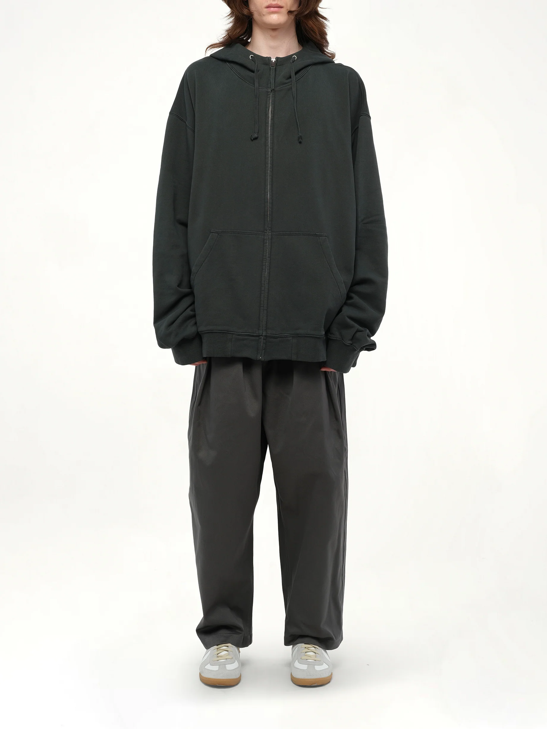 Number Zip Logo Hoodie in Black - Image 7