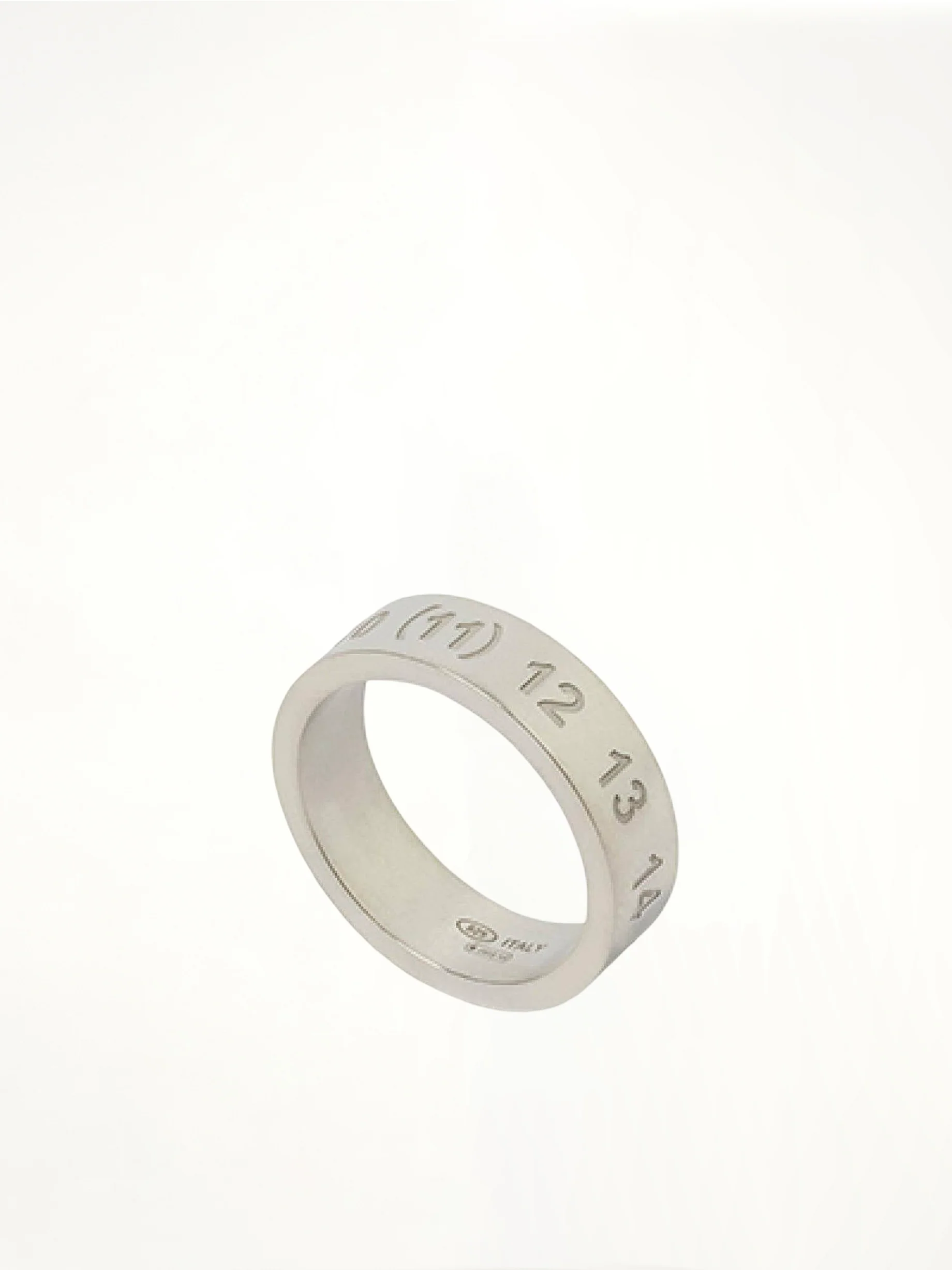 Number Reference Ring 6.5mm in Silver - Image 2