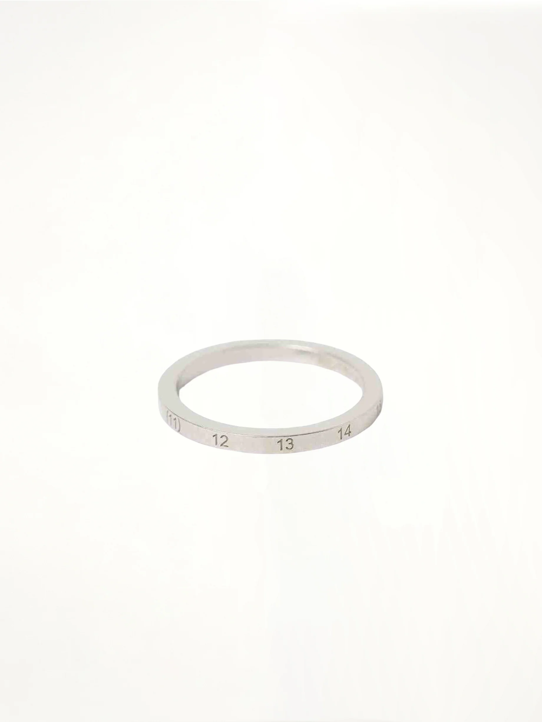 Numerical 2mm Rings in Silver
