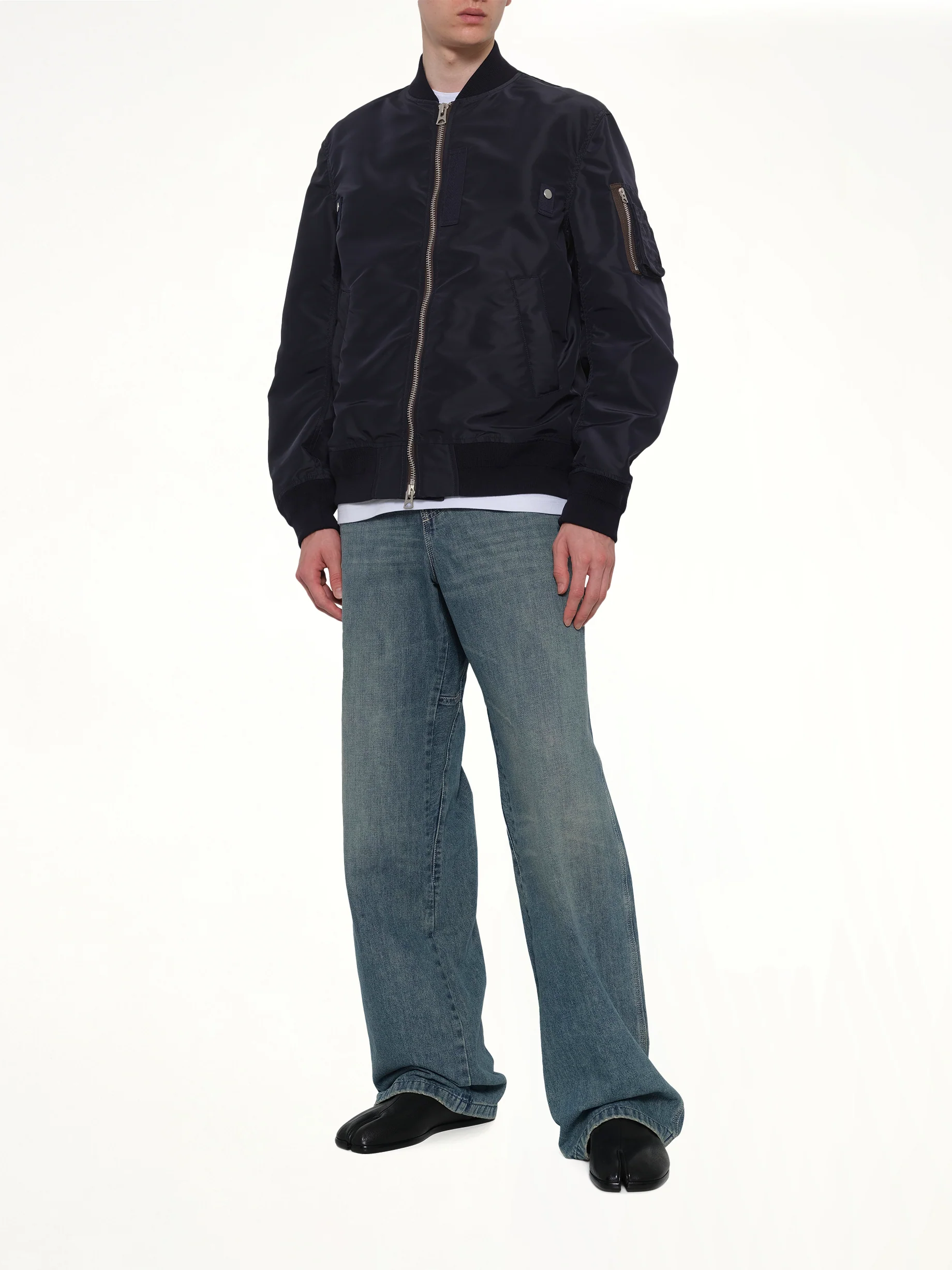 Nylon Twill Blouson in Navy - Image 4
