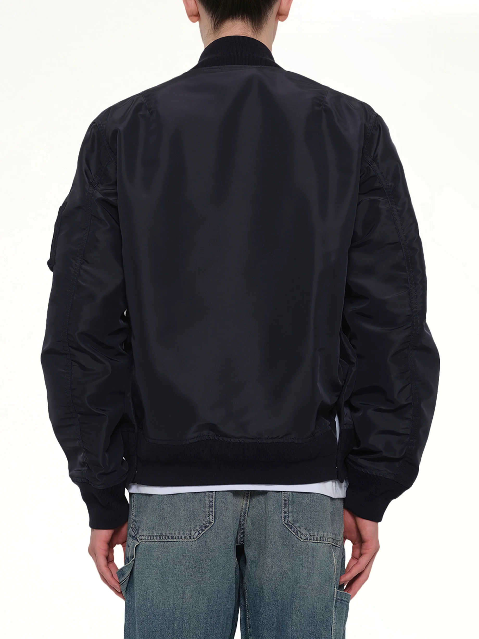 Nylon Twill Blouson in Navy - Image 5