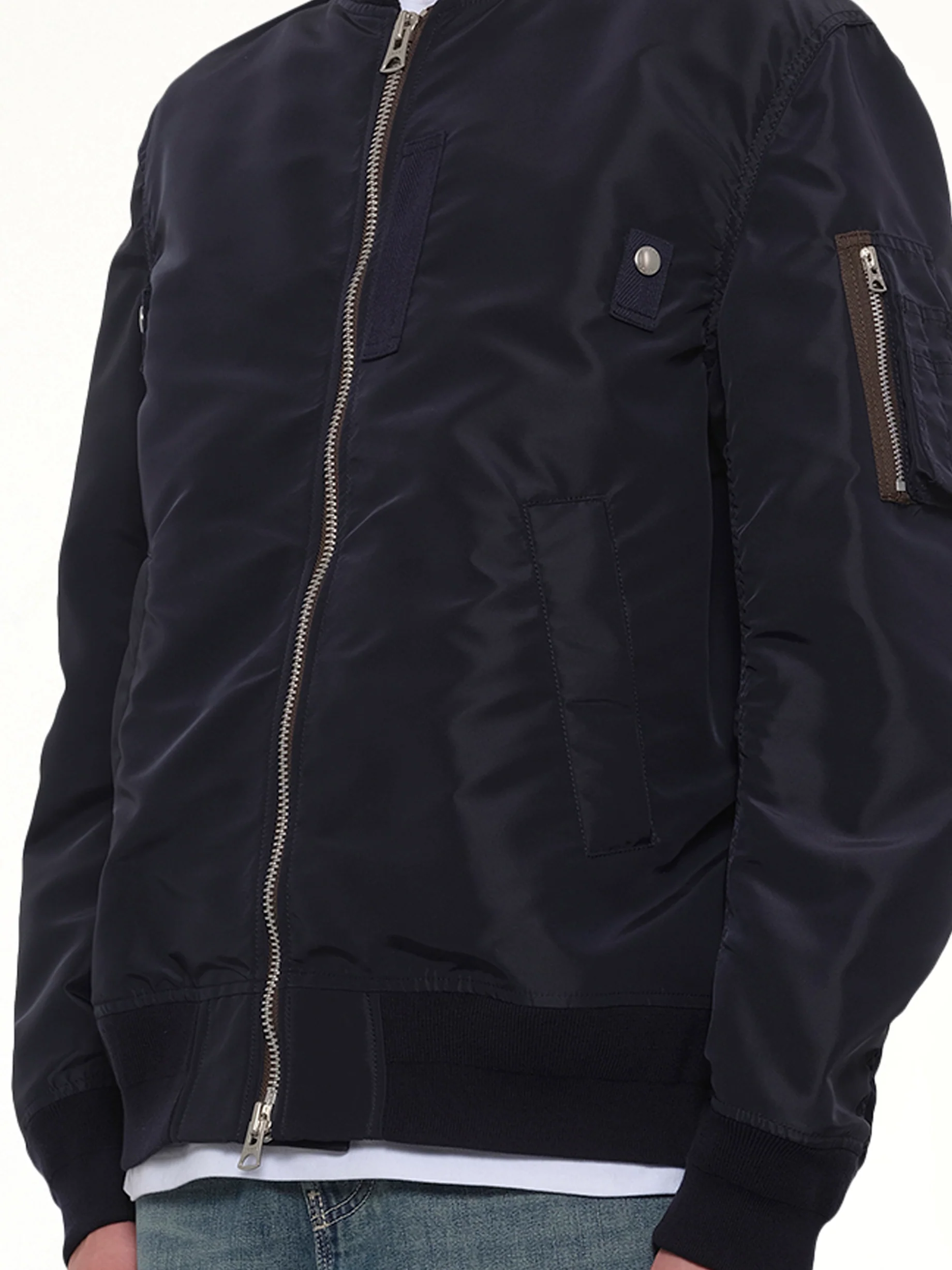 Nylon Twill Blouson in Navy - Image 6