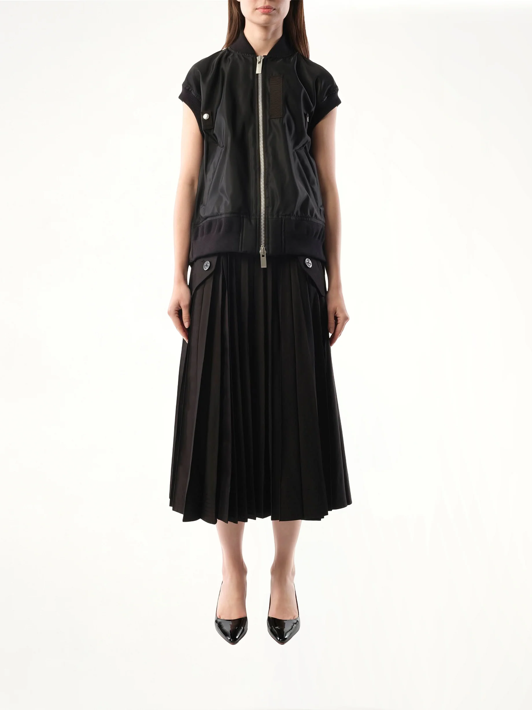 Nylon Vest in Black - Image 4