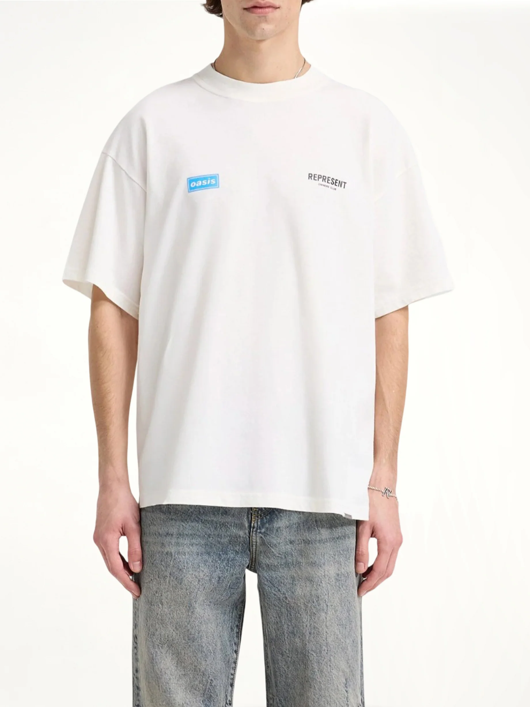 Oasis Owners Club T-Shirt in Flat White