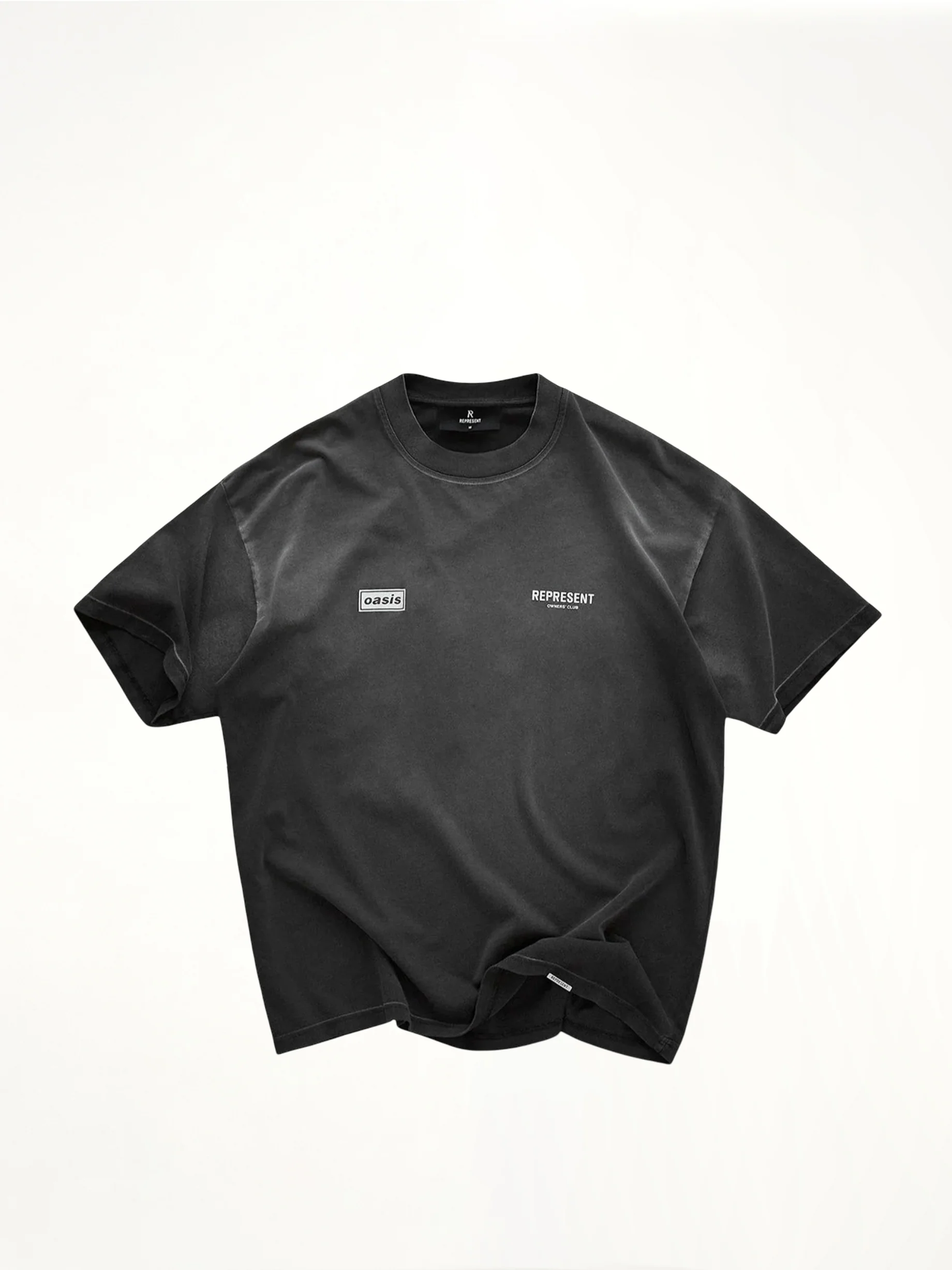 Oasis Owners Club T-Shirt in Stained Black - Image 2