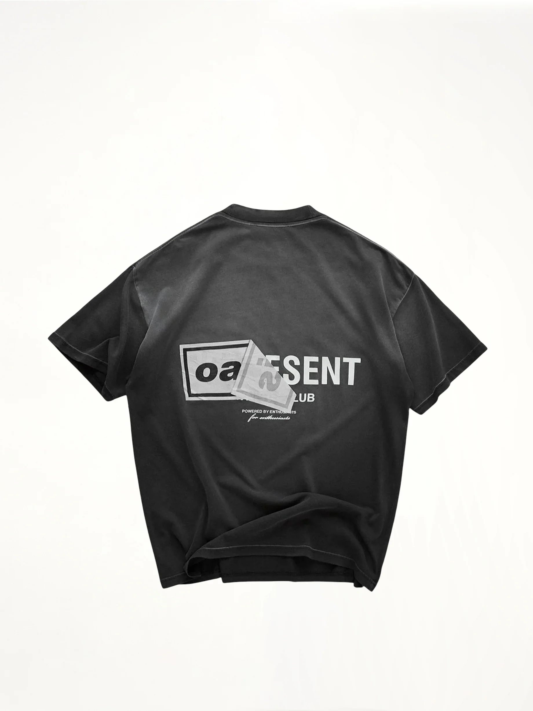 Oasis Owners Club T-Shirt in Stained Black - Image 5
