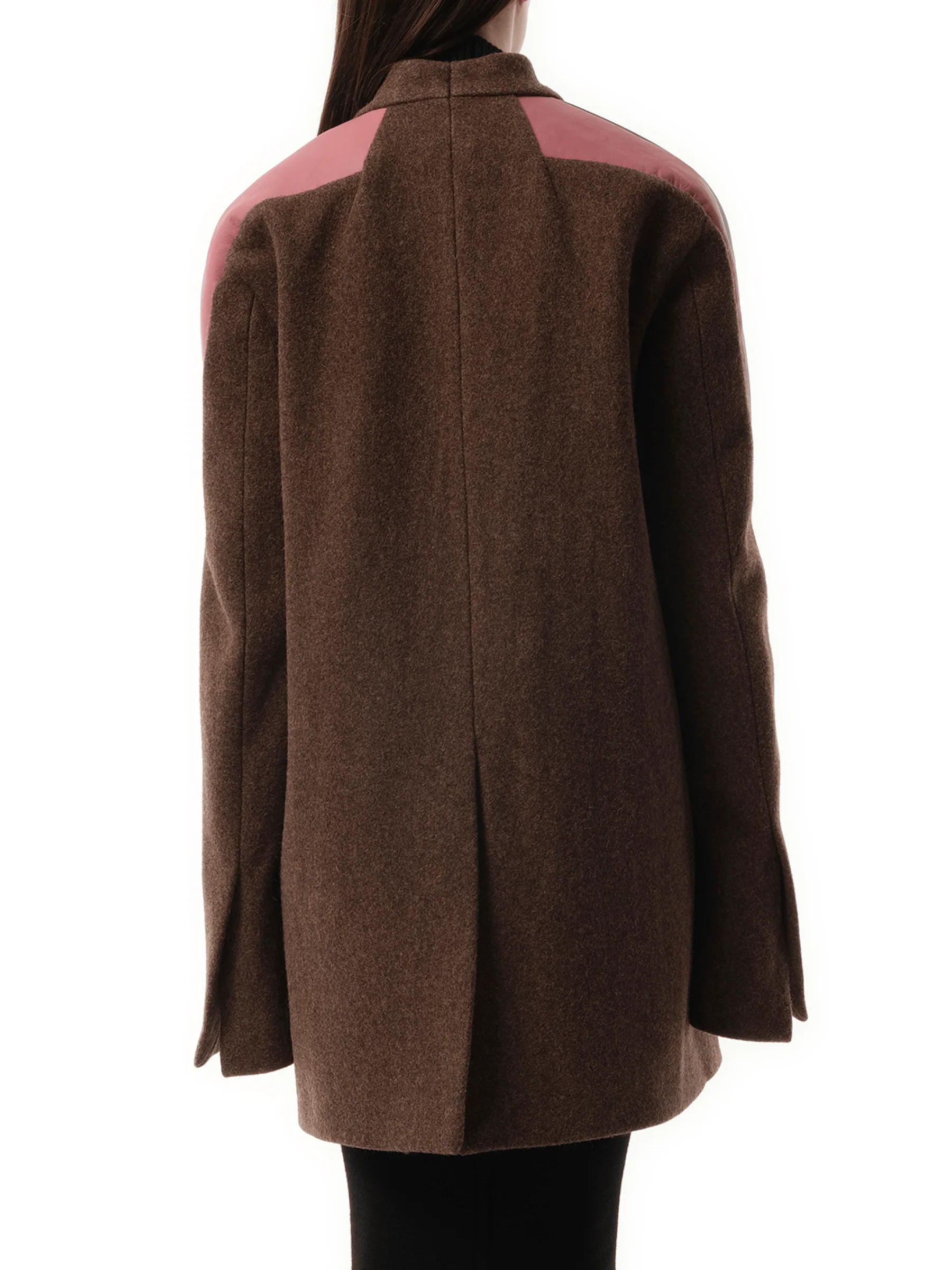 Officer Jacket in Brown/Black/Thulian - Image 6