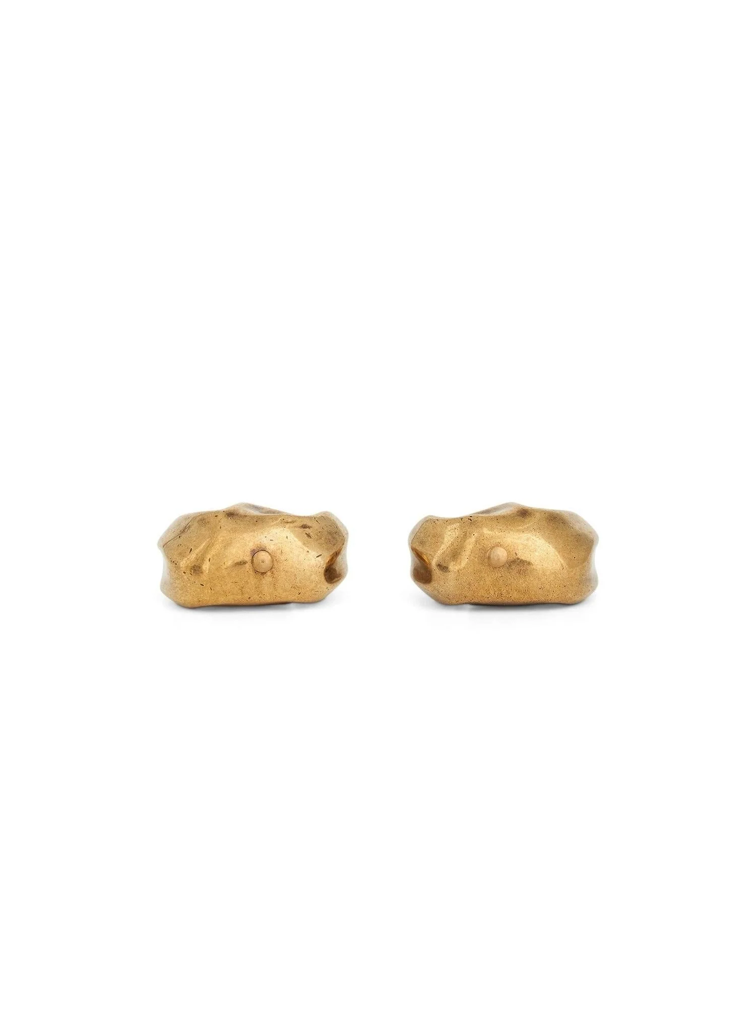 Olivia Medium Hoop Earrings in Antique Gold - Image 4