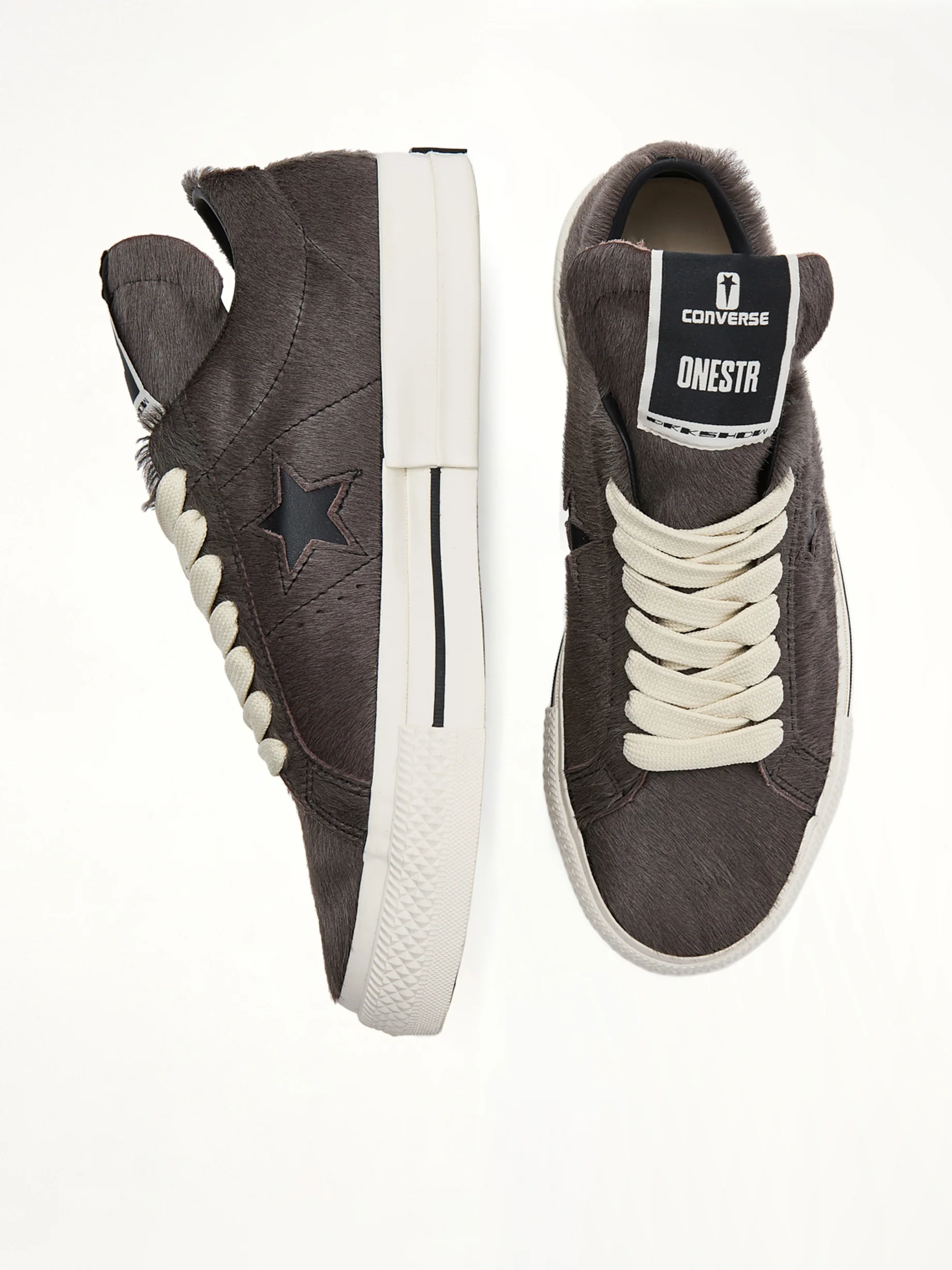 One Star Fur Sneaker A14796C in Dark Dust/Black - Image 5
