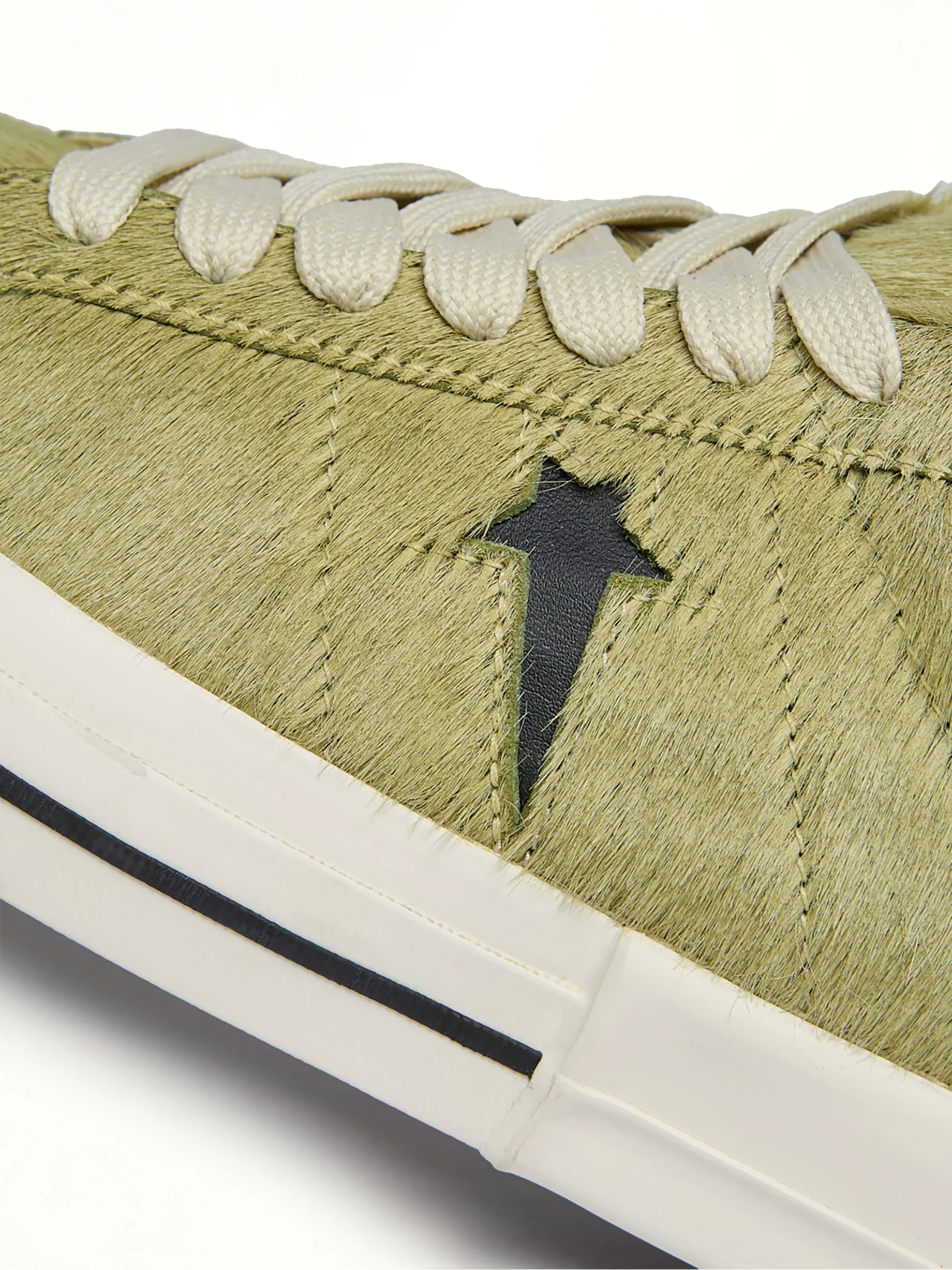 One Star Fur Sneaker A14797C in Acid/Black - Image 8