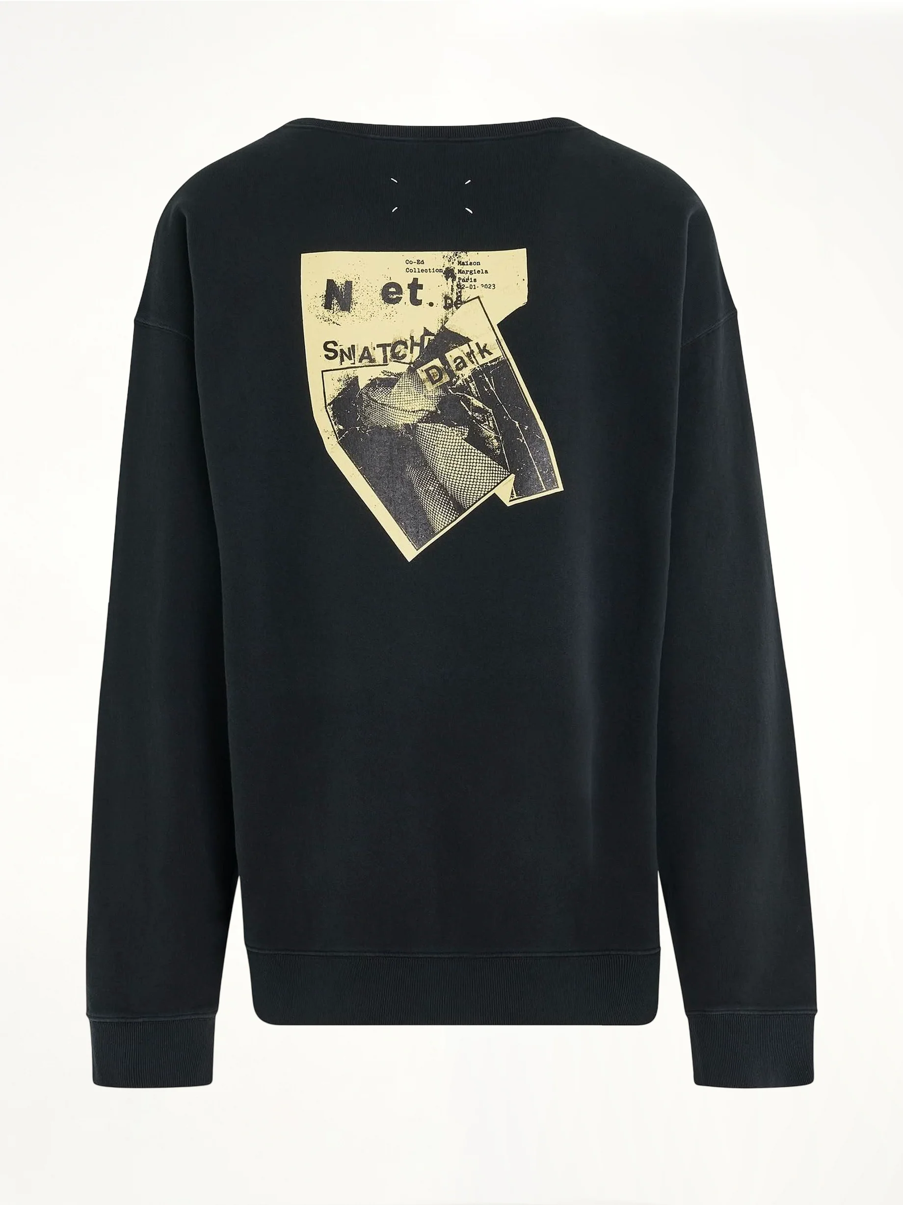 Open Neck Oversized Sweatshirt in Anthracite - Image 4