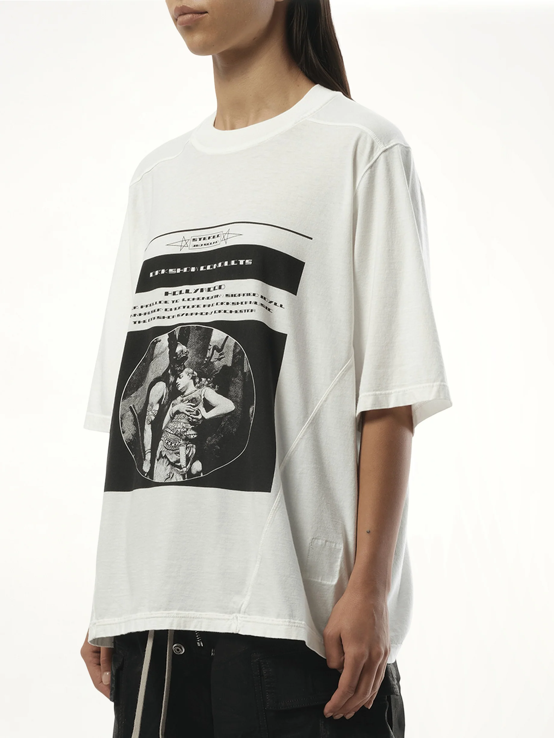 Opera Print Walrus T-Shirt in Milk/Black - Image 5