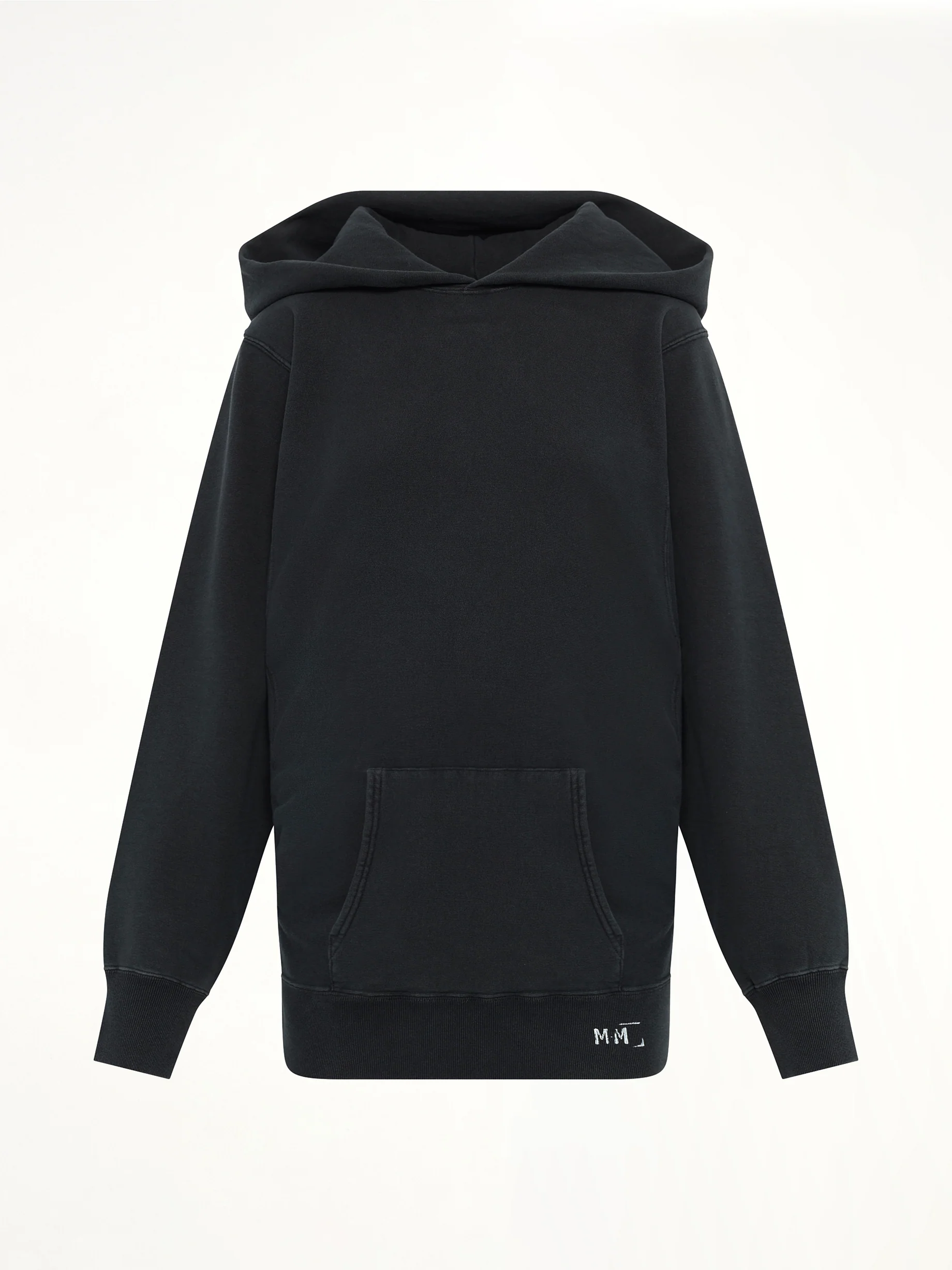 Organic Cotton Fleece Hoodie in Vintage Carbon - Image 2